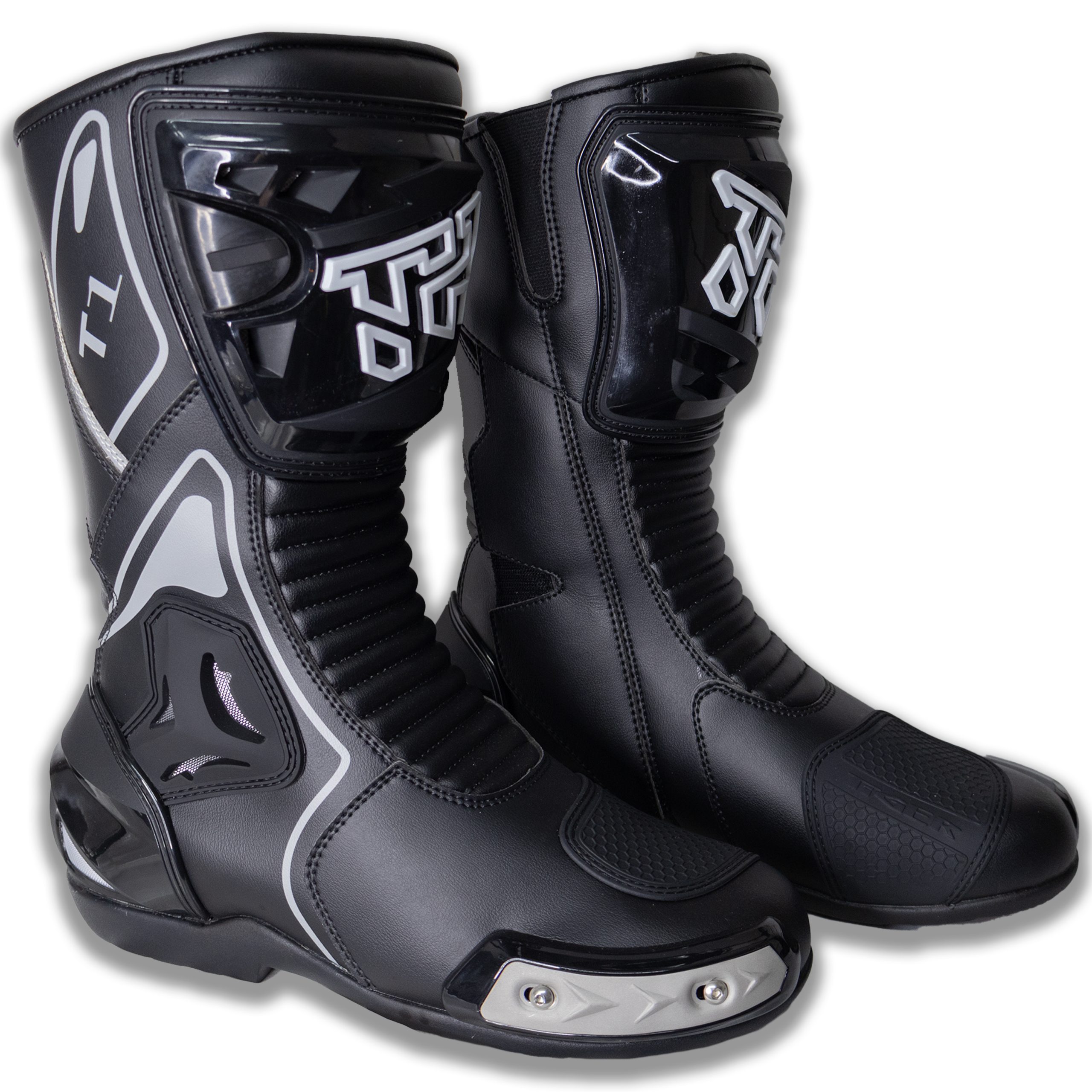 Botas para Pista Tiger Racing T1 Negras