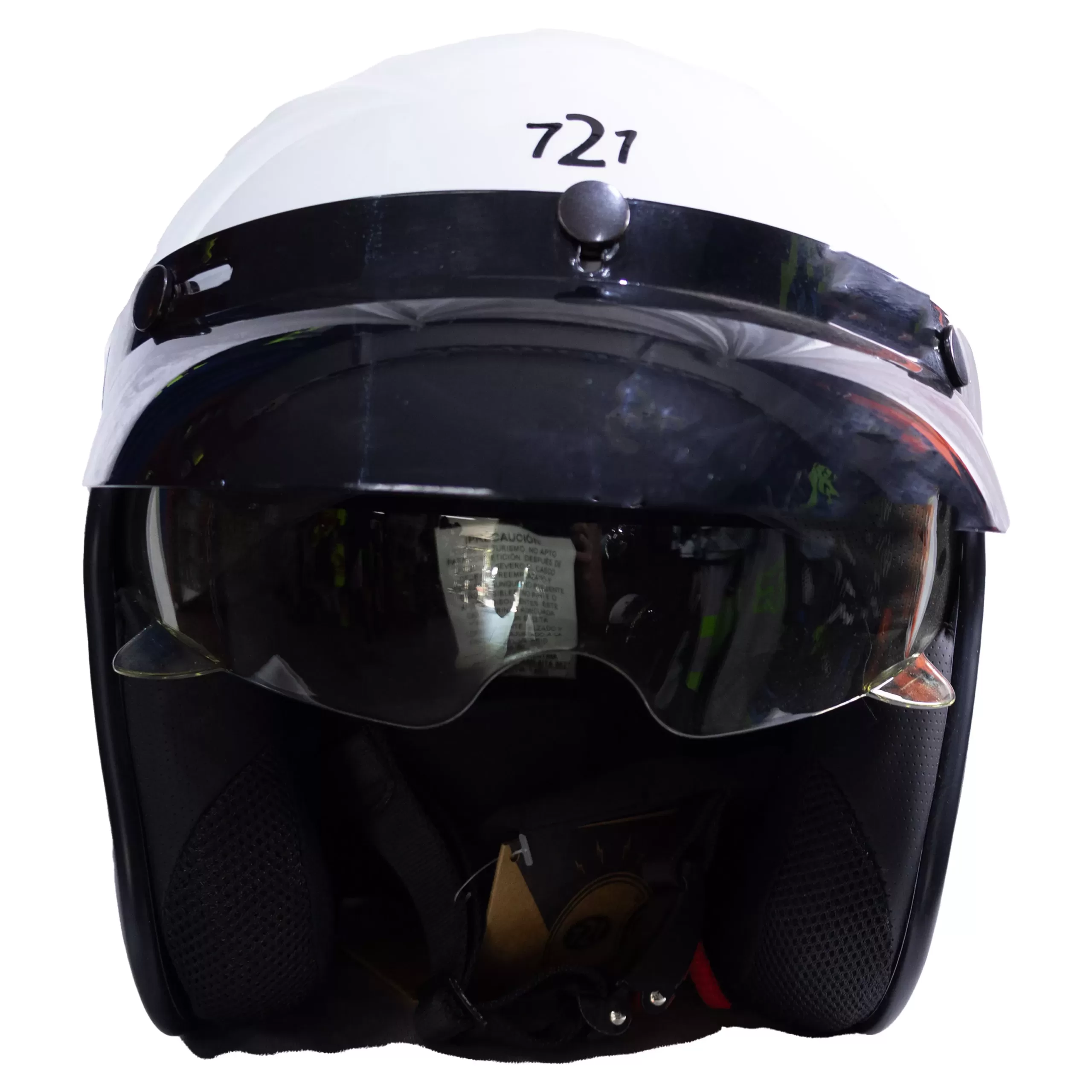 Casco Hawk 721 Blanco Brillante - Imagen 3