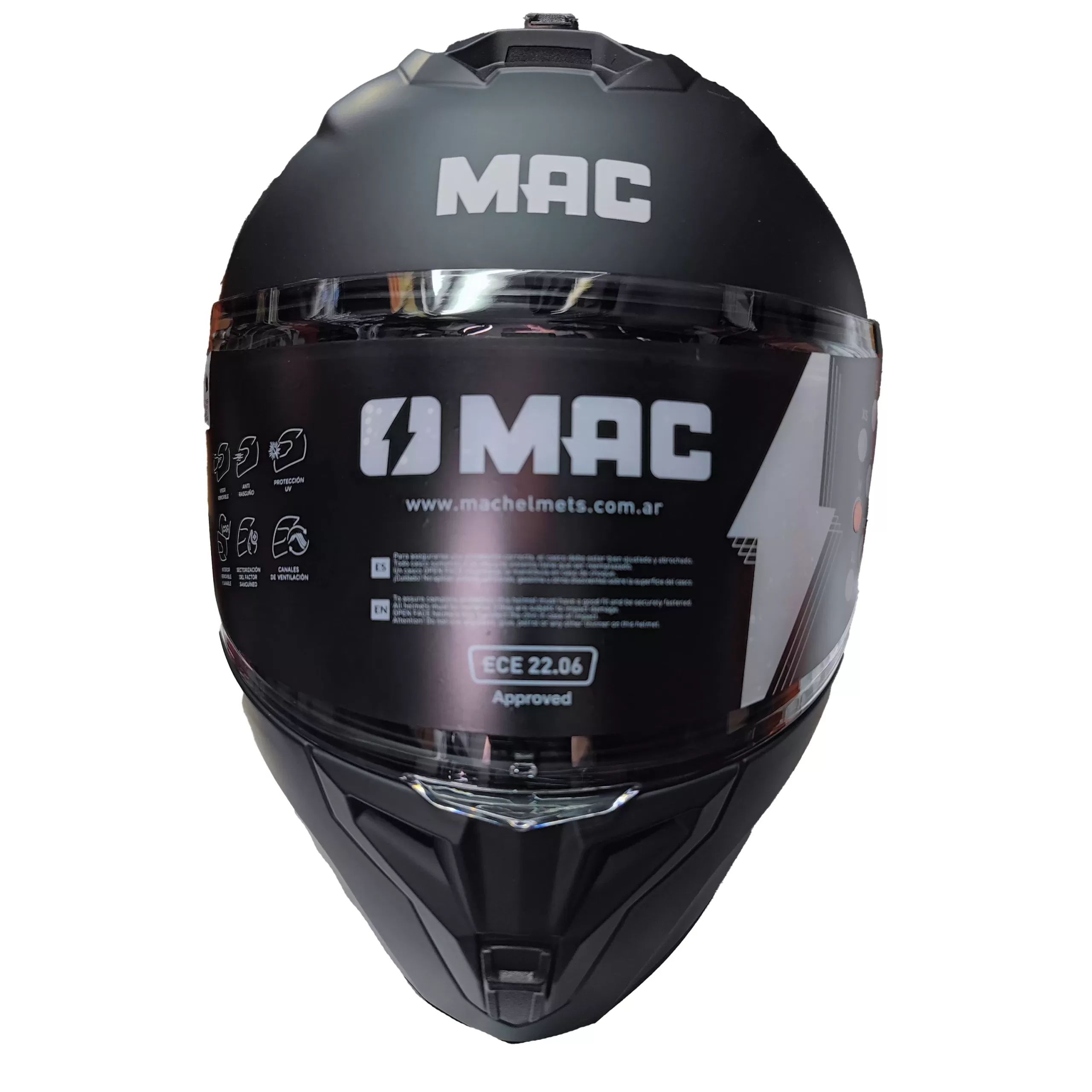 Casco Rebatible MAC BLAZE - Negro - Imagen 3