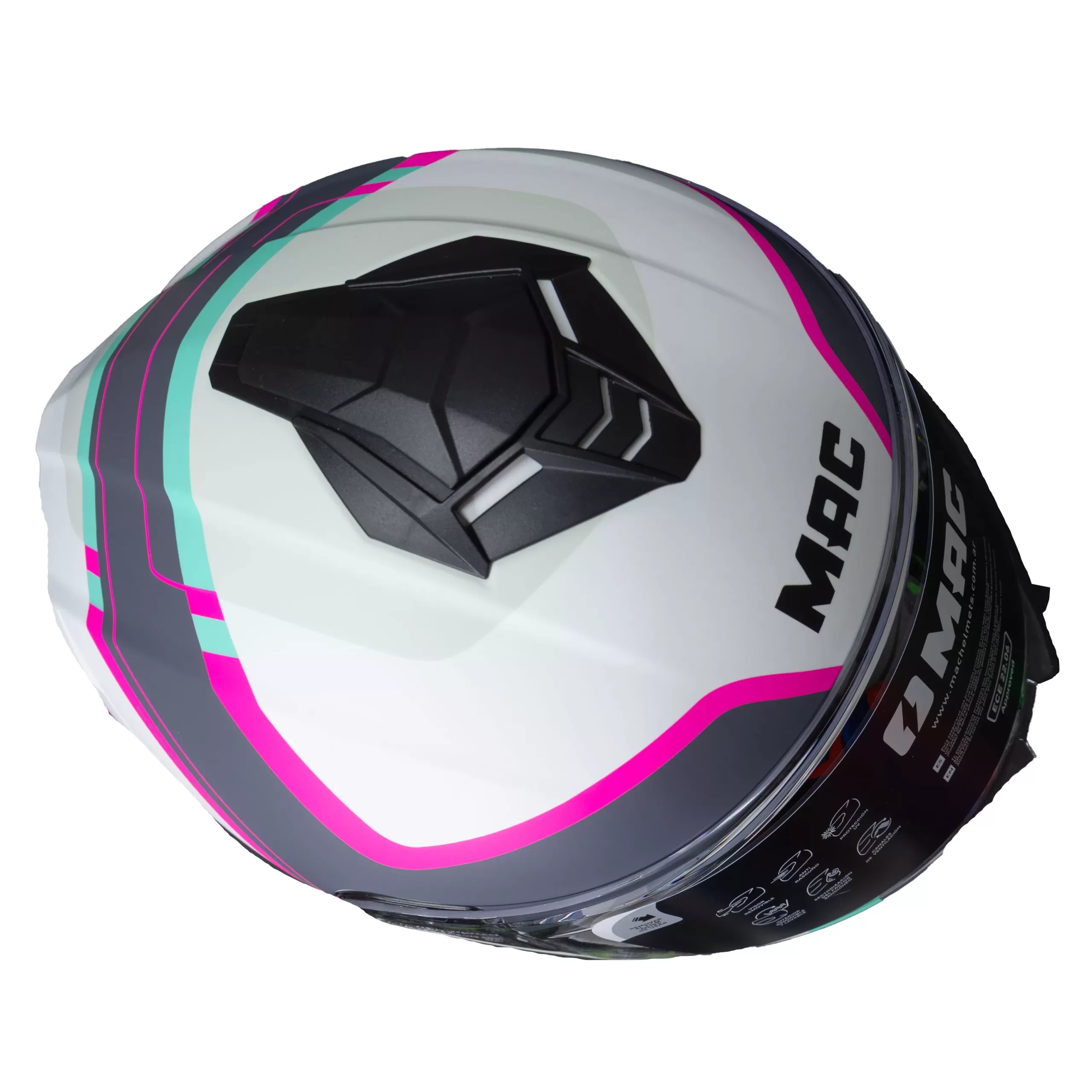 Casco MAC Starter QURBIK - Blanco/Rosa - Imagen 5