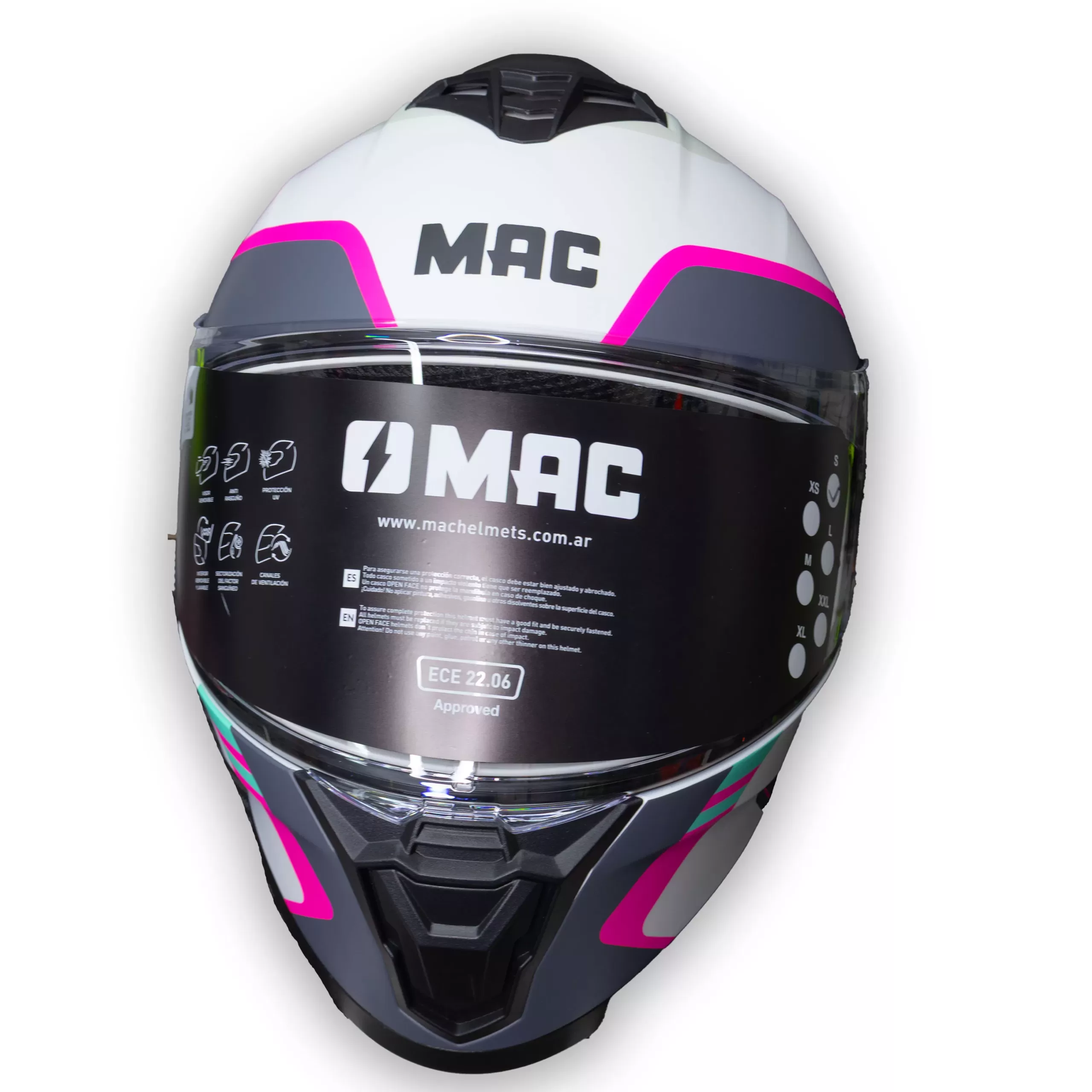 Casco MAC Starter QURBIK - Blanco/Rosa - Imagen 4