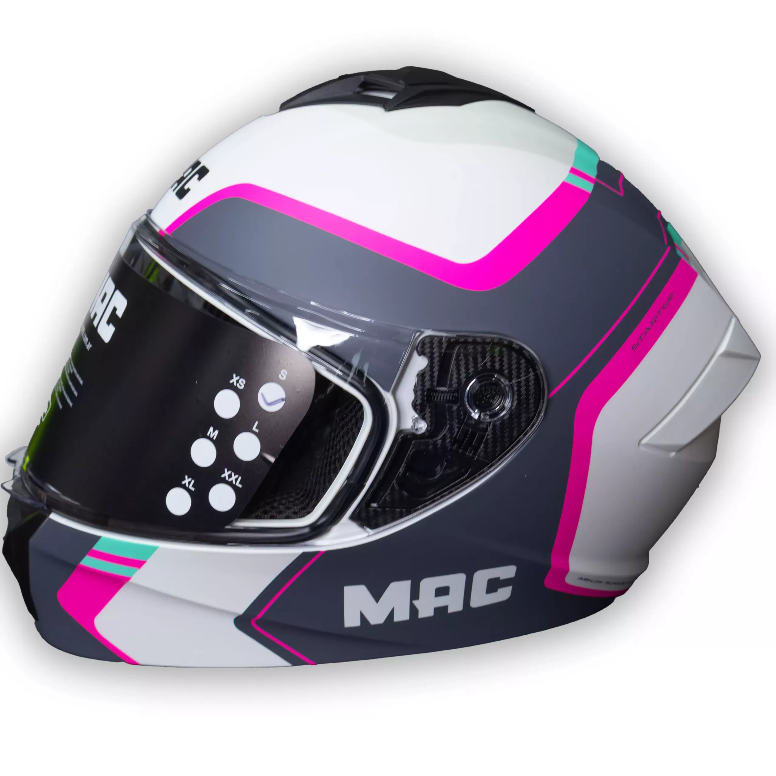 Casco MAC Starter QURBIK - Blanco/Rosa - Imagen 2