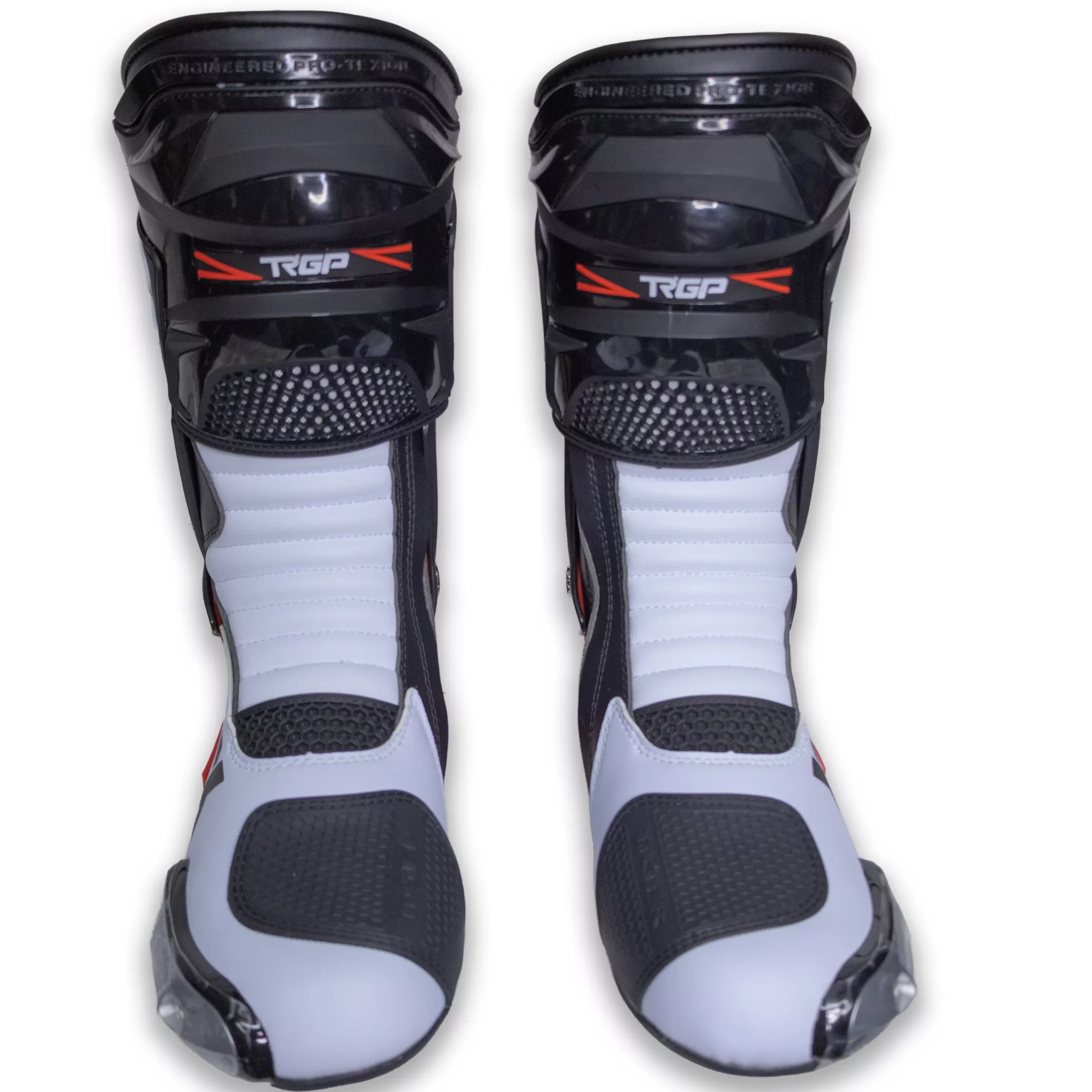 Botas de Pista Tiger Racing X-One - Negro/Rojo - Imagen 2