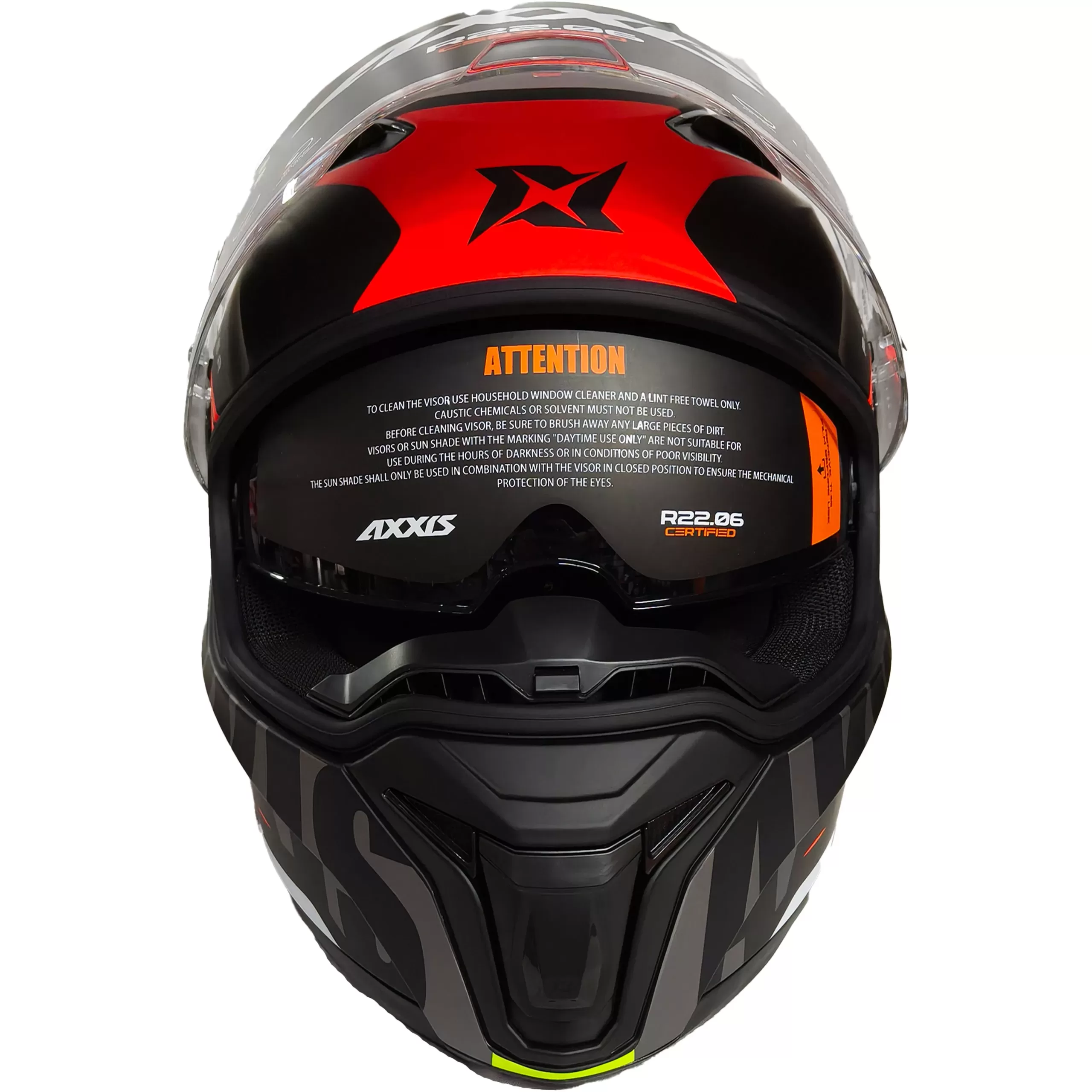 Casco Axxis Panther Flight - Gris/Naranja - Imagen 3