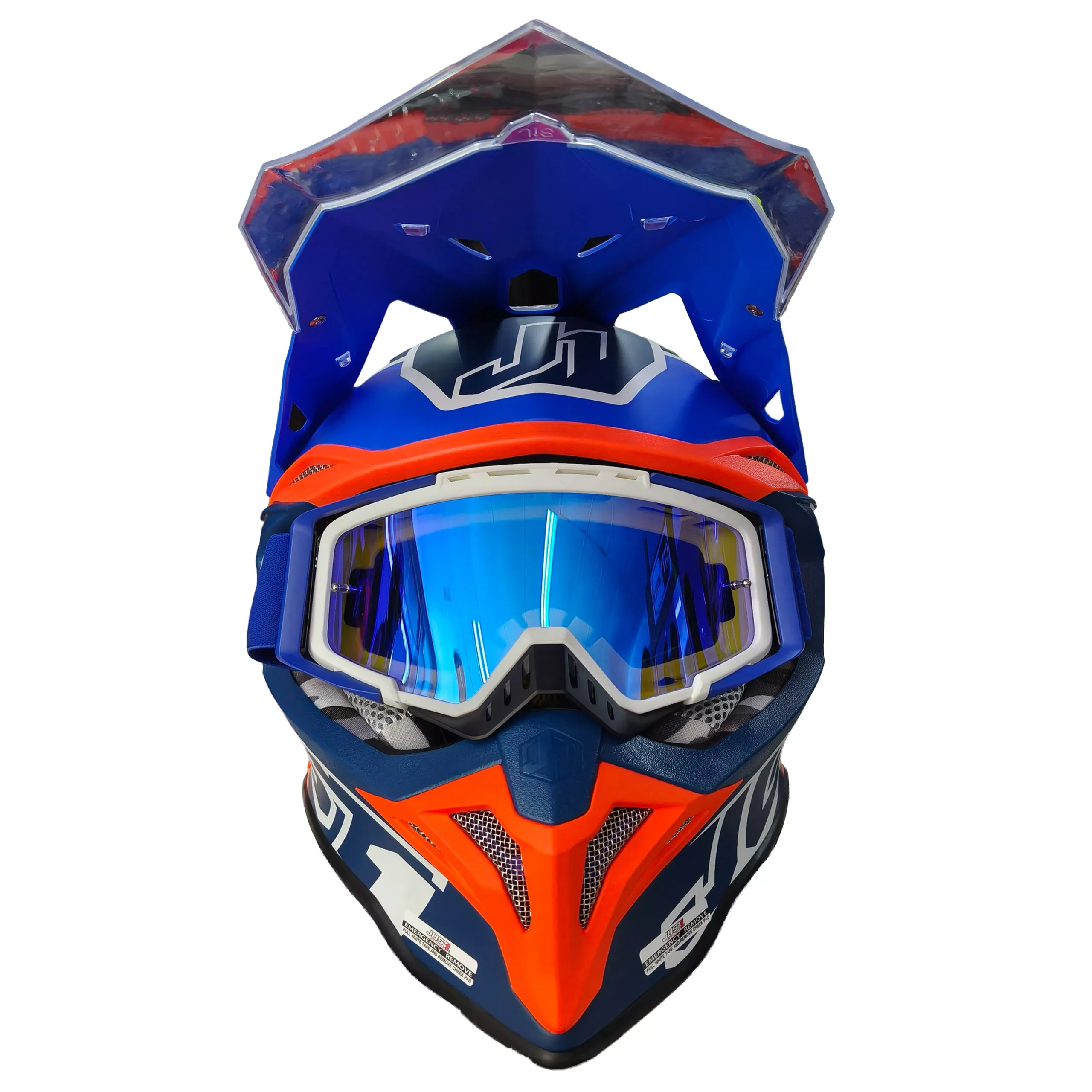Casco Just1 Thruster J39 - Blanco/Naranja - Imagen 2