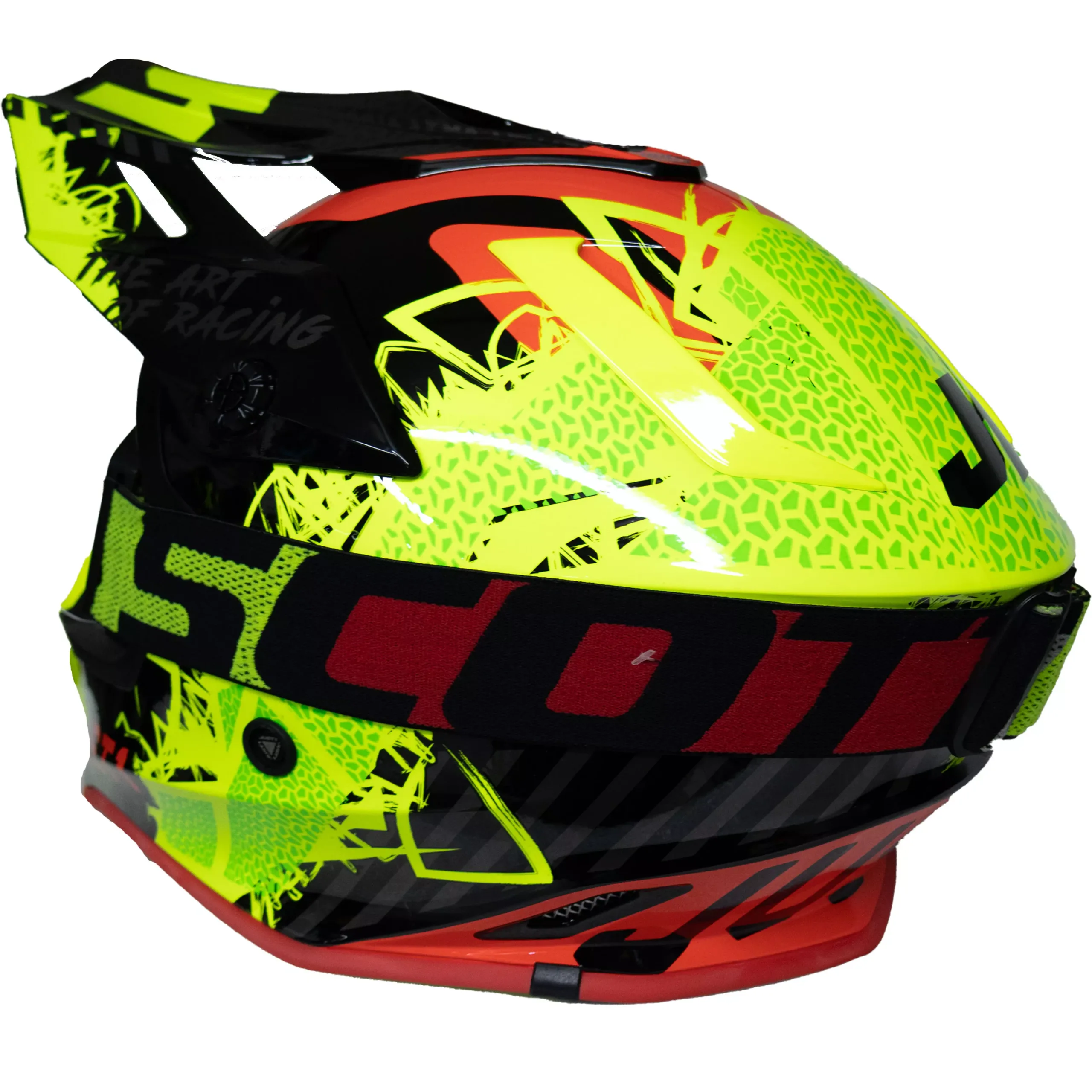 Casco Just1 Mask J38 + Antiparra - Amarillo/Rojo/Negro - Imagen 3