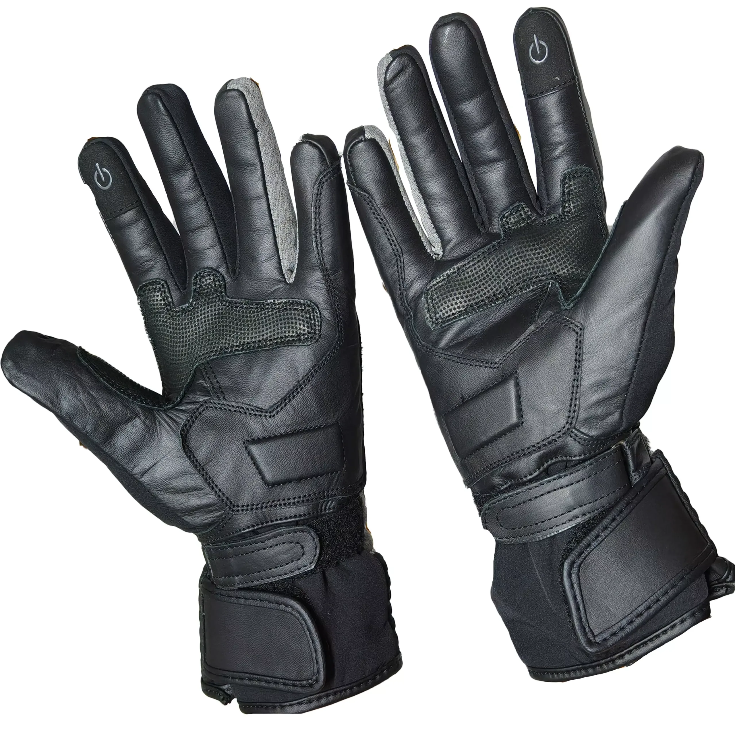 Guantes de Invierno JyV Race Velvet Mujer - Negro/Gris