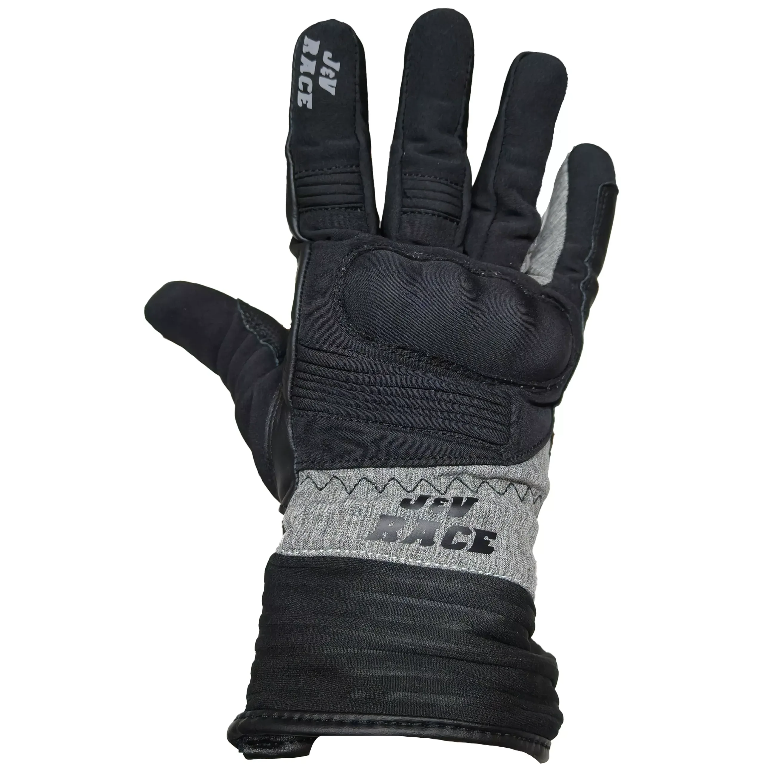 Guantes de Invierno JyV Race Velvet Mujer - Negro/Gris