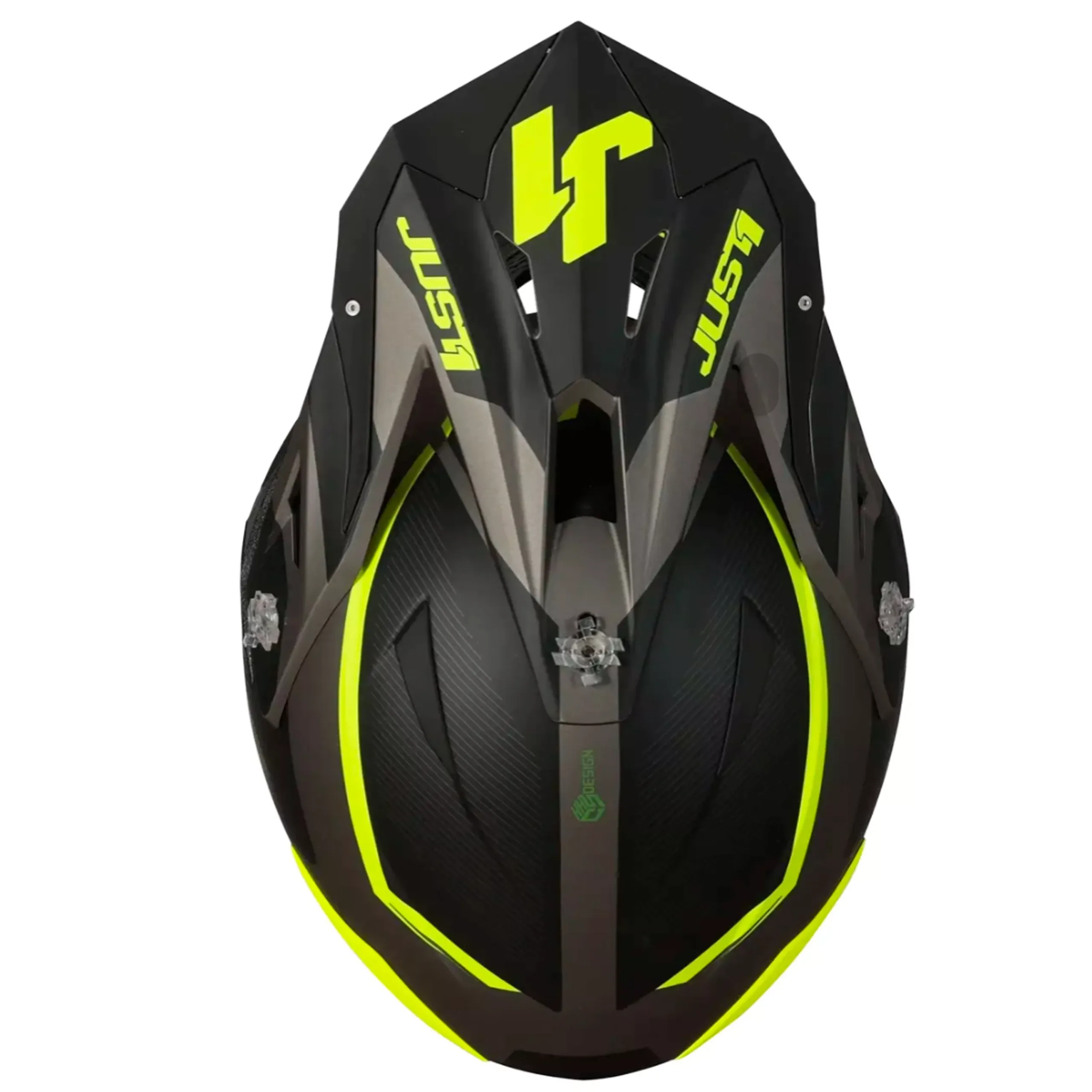 Casco Just1 Stars J39 + Antiparra - Negro/Amarillo/Gris - Imagen 5