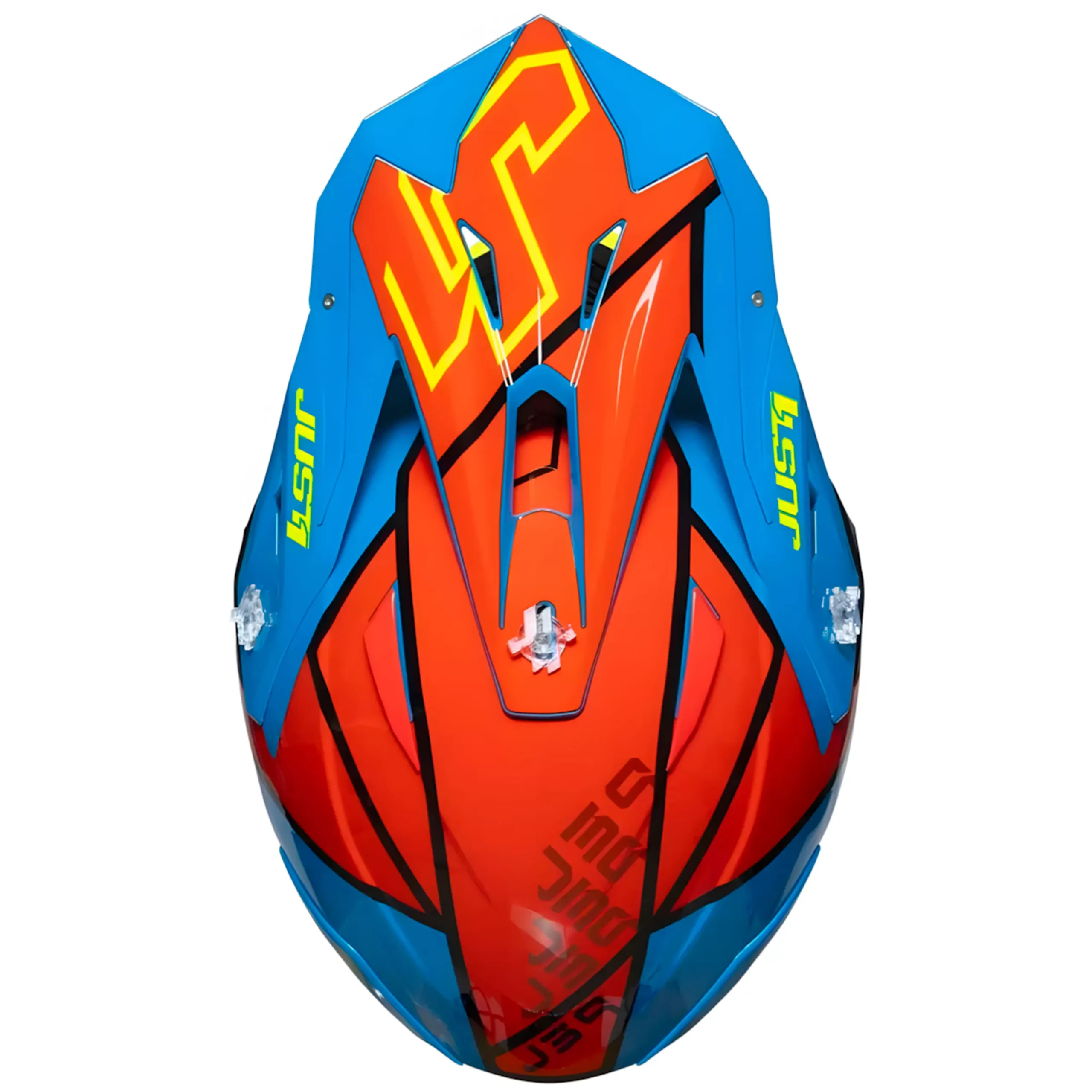 Casco Just1 Thruster J39 + Antiparra - Amarillo/Rojo/Azul - Imagen 4