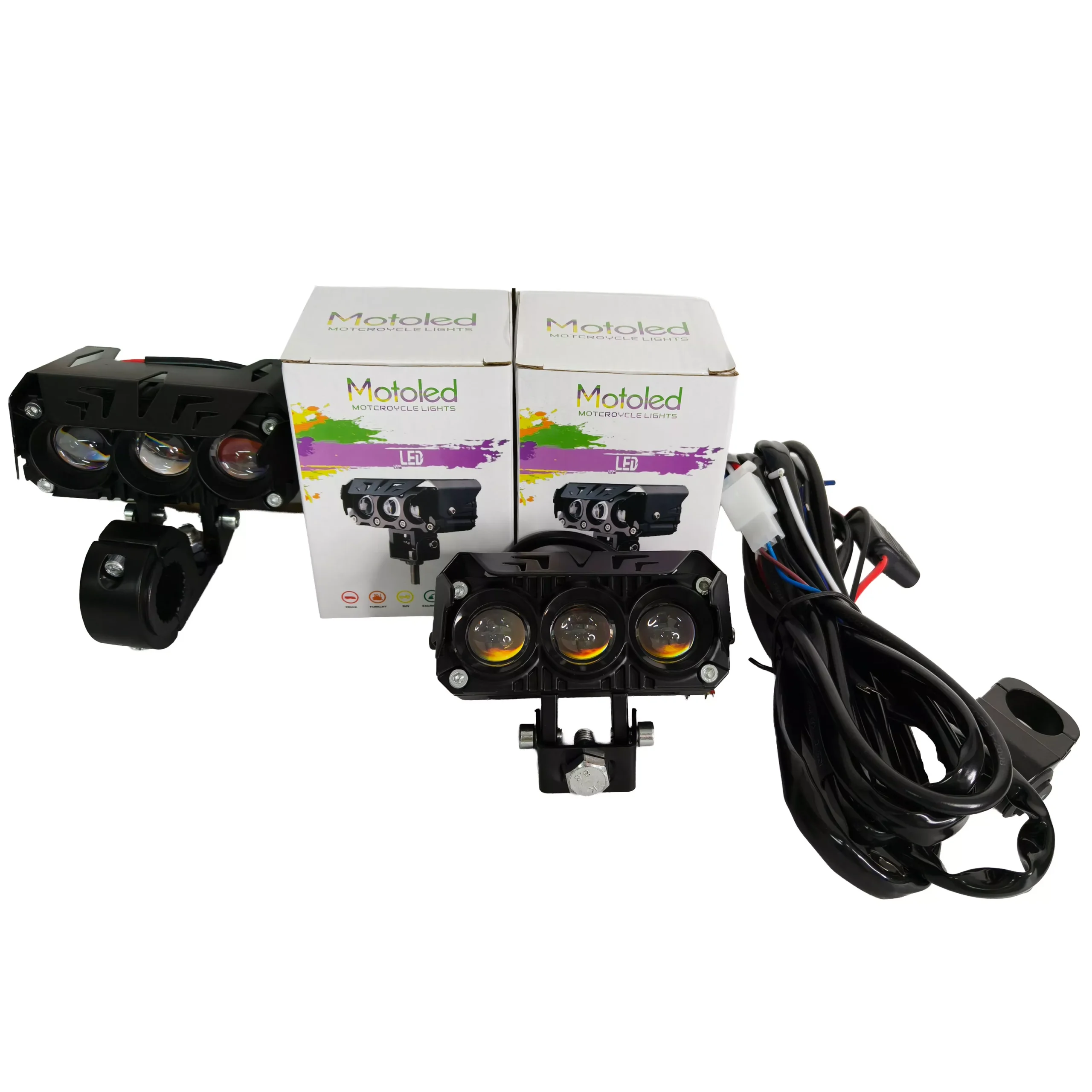 Kit X 2 Faros Led Auxiliar - 3 Lupa - Imagen 5