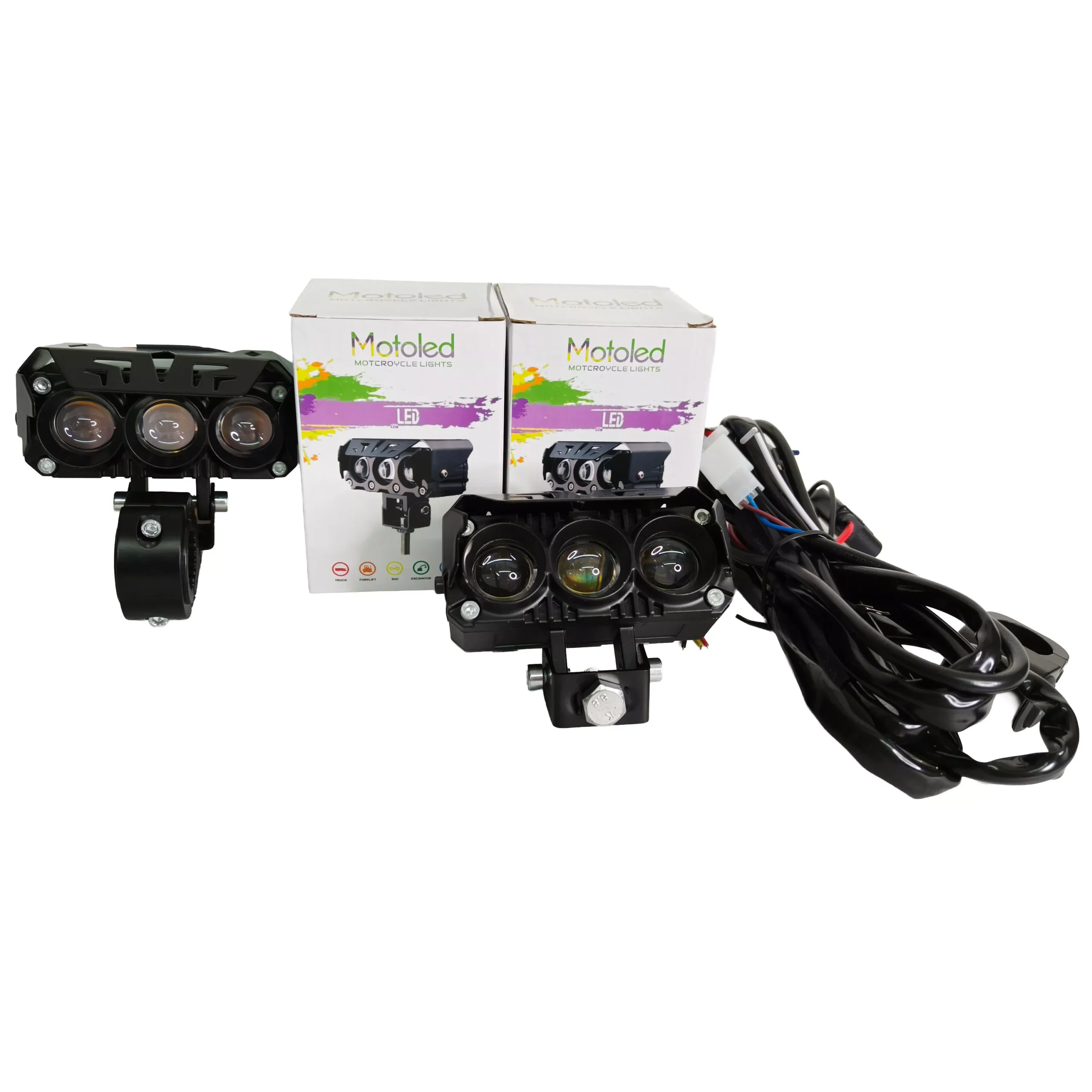 Kit X 2 Faros Led Auxiliar - 3 Lupa - Imagen 8