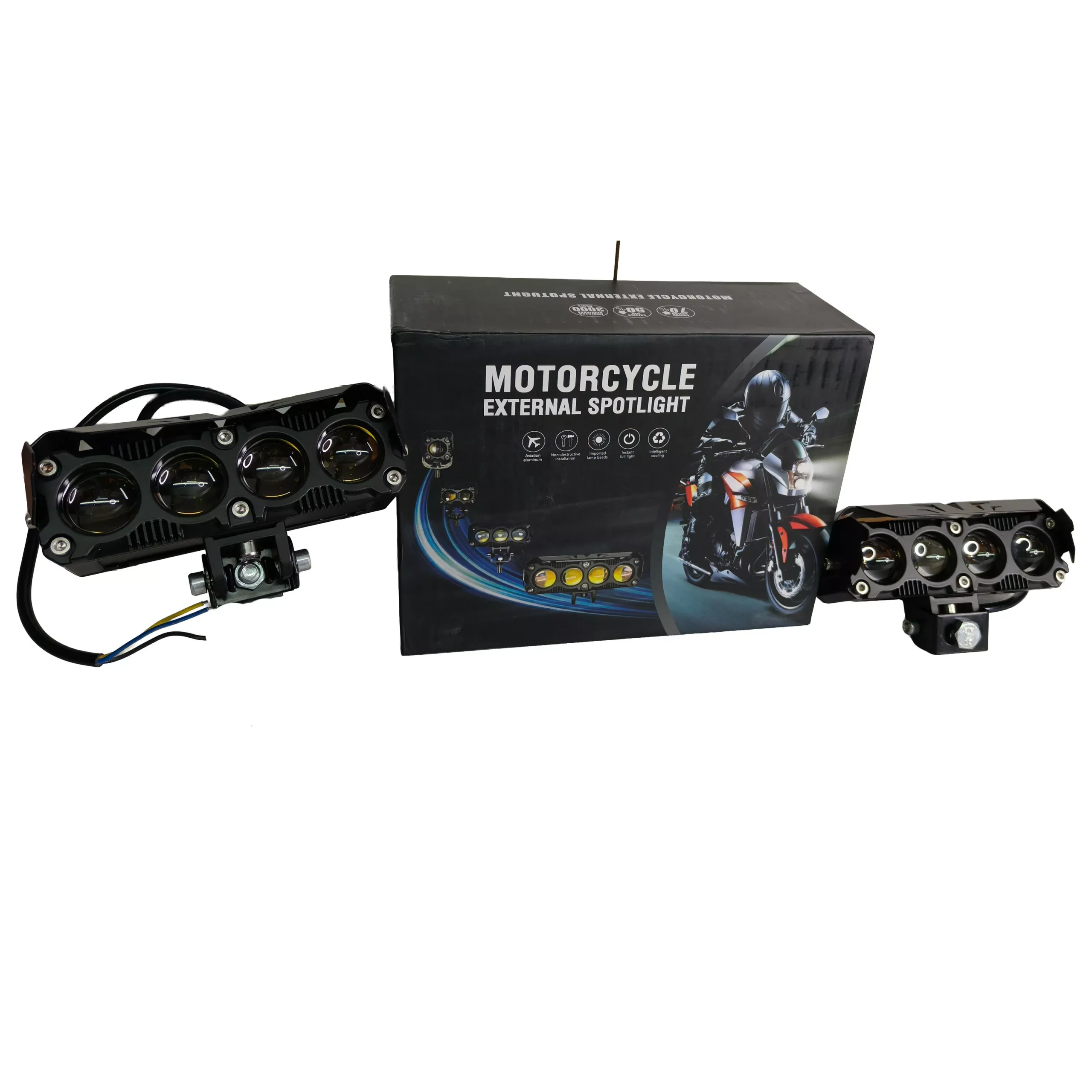 Kit X 2 Faros Led Auxiliar - 4 Lupa - Imagen 4