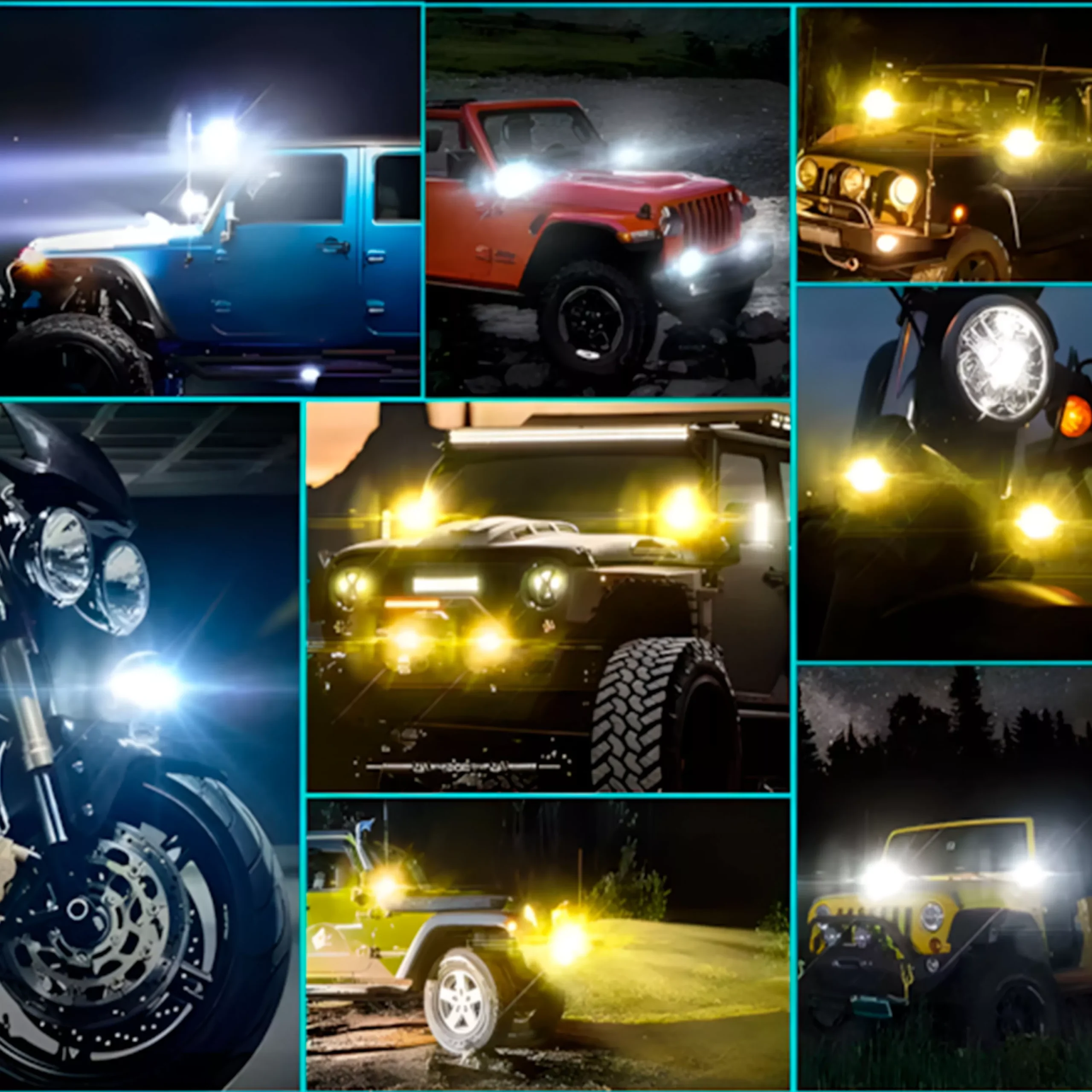 Kit X 2 Faros Led Auxiliar - 3 Lupa - Imagen 11