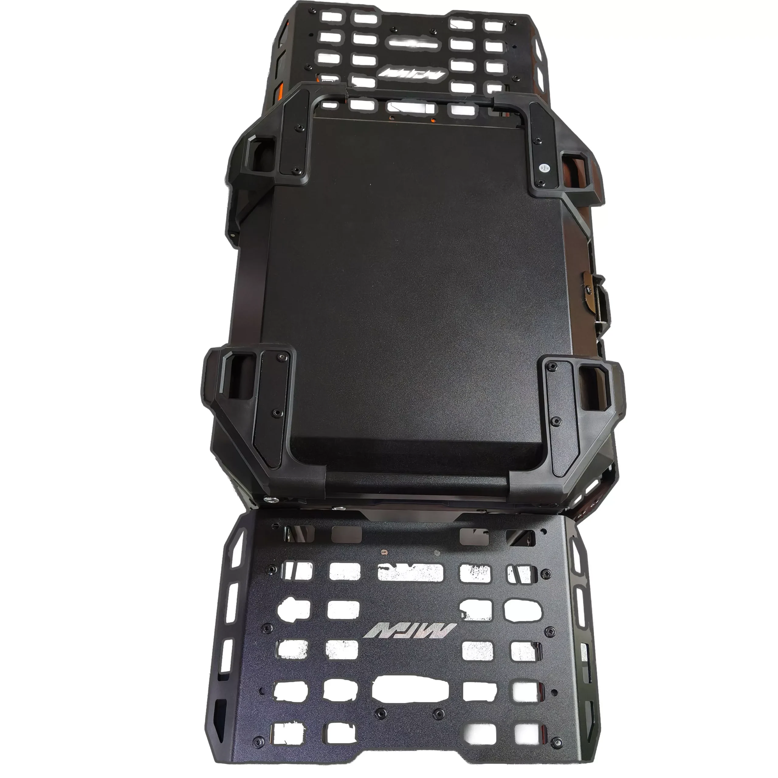 Baul Desmontable Aluminio 45L Con Reja - Negro - Imagen 5