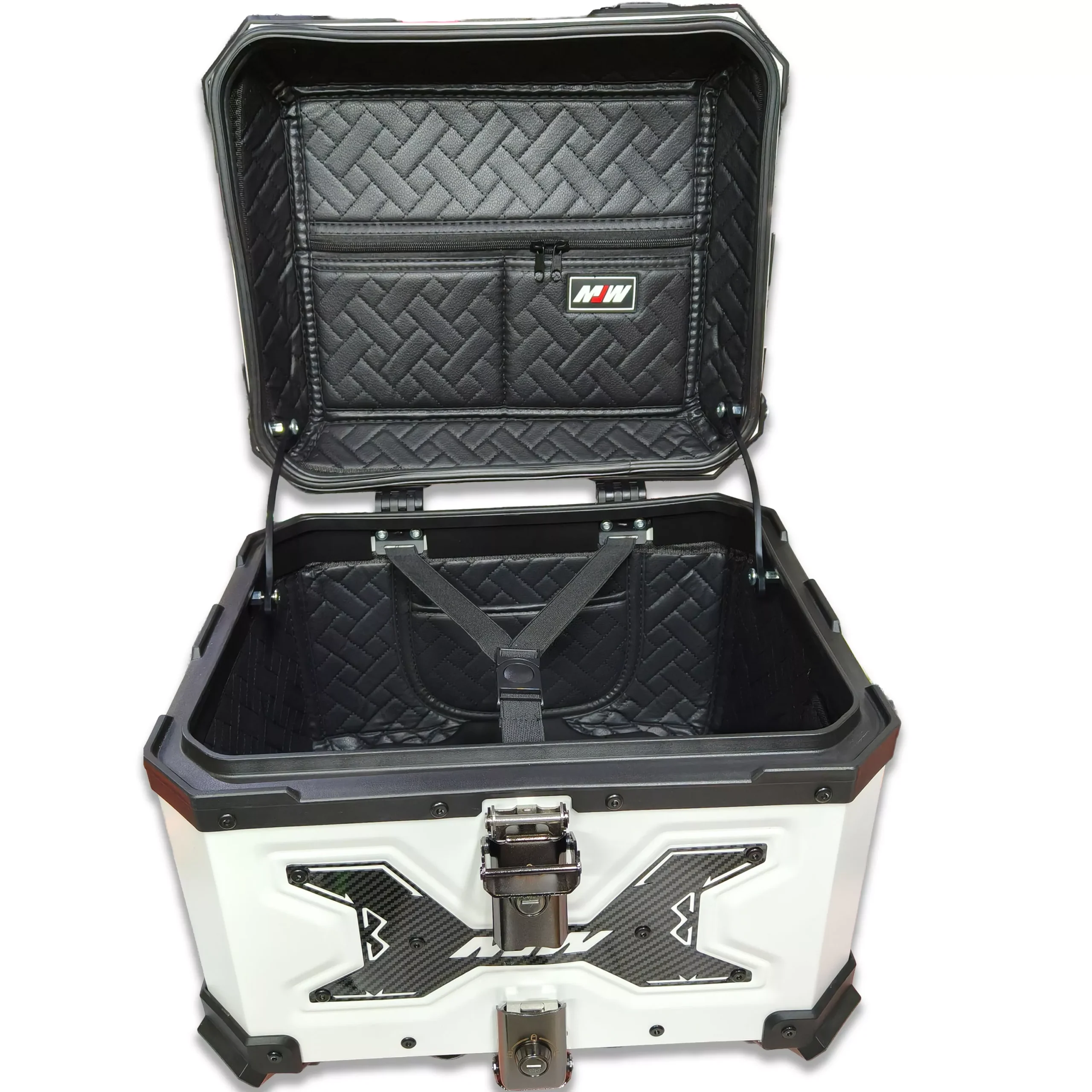 Baul Desmontable Aluminio 45L - Blanco - Imagen 4