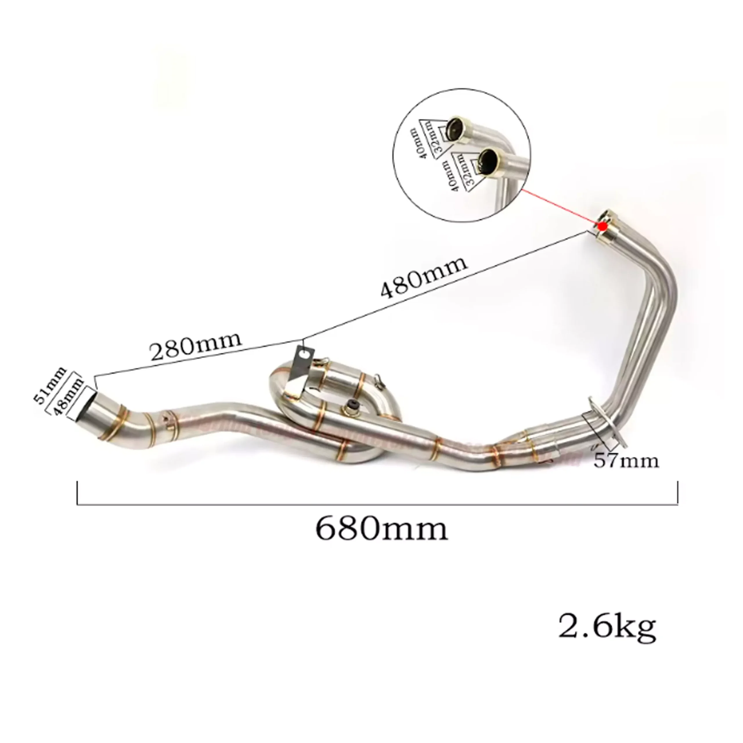 Curva Anula Catalizador Para Yamaha MT03 - Imagen 3
