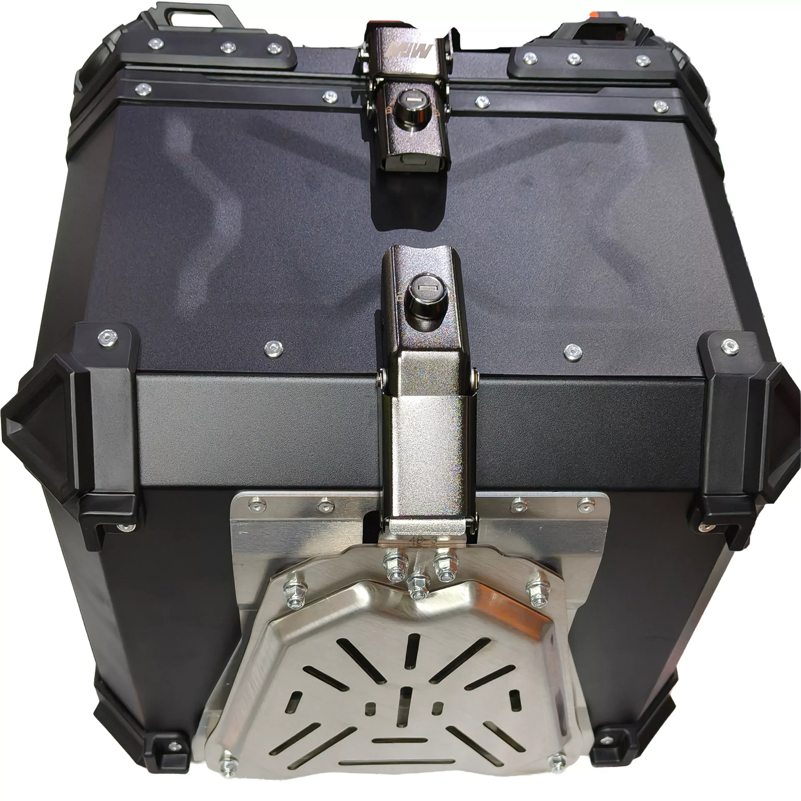 Baul Desmontable Aluminio 45L - Negro Liso - Imagen 4