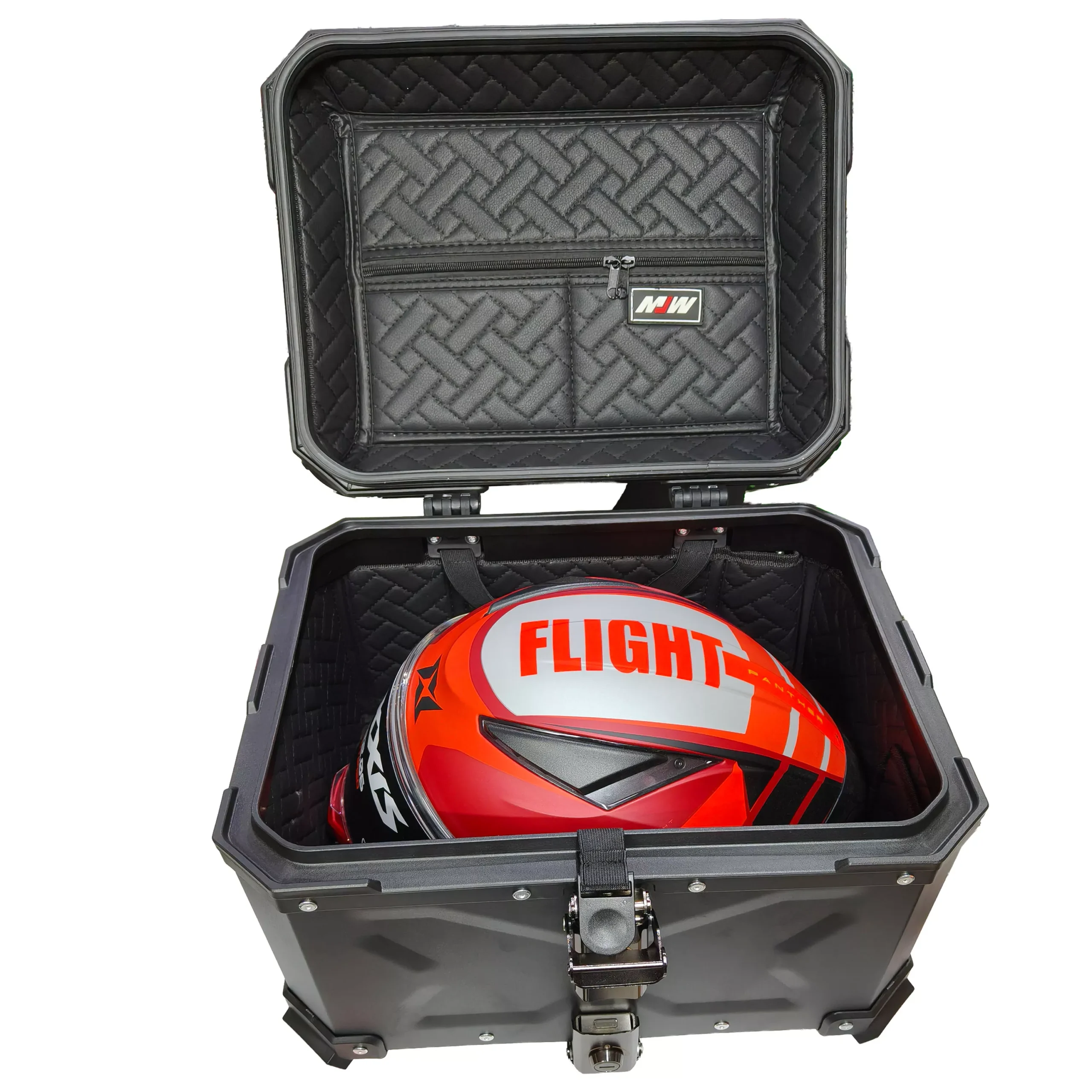 Baul Desmontable Aluminio 45L - Negro Liso - Imagen 6