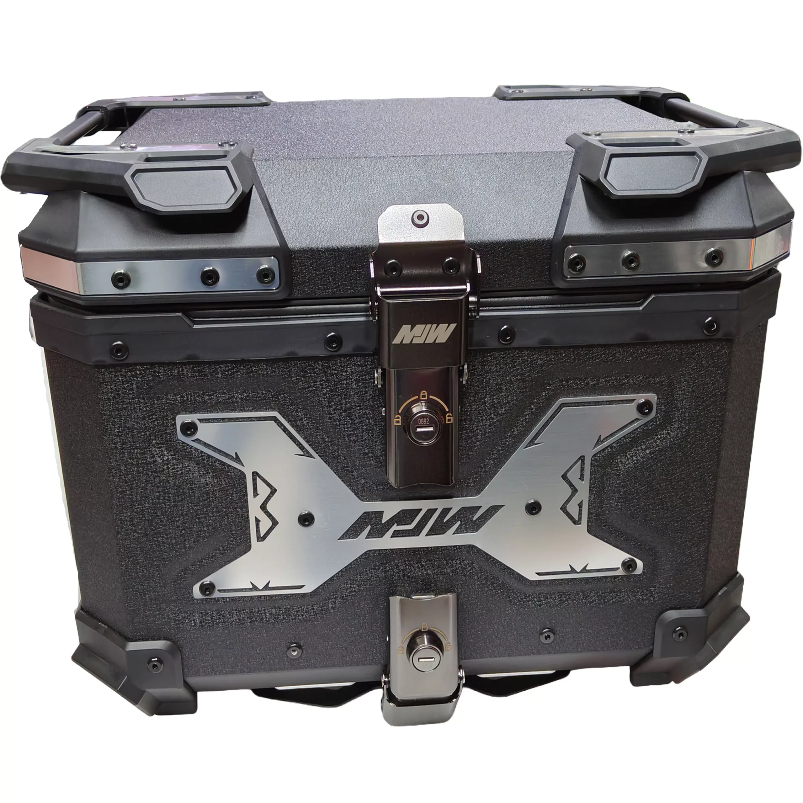 Baul Desmontable Aluminio 45L - Negro Cruz