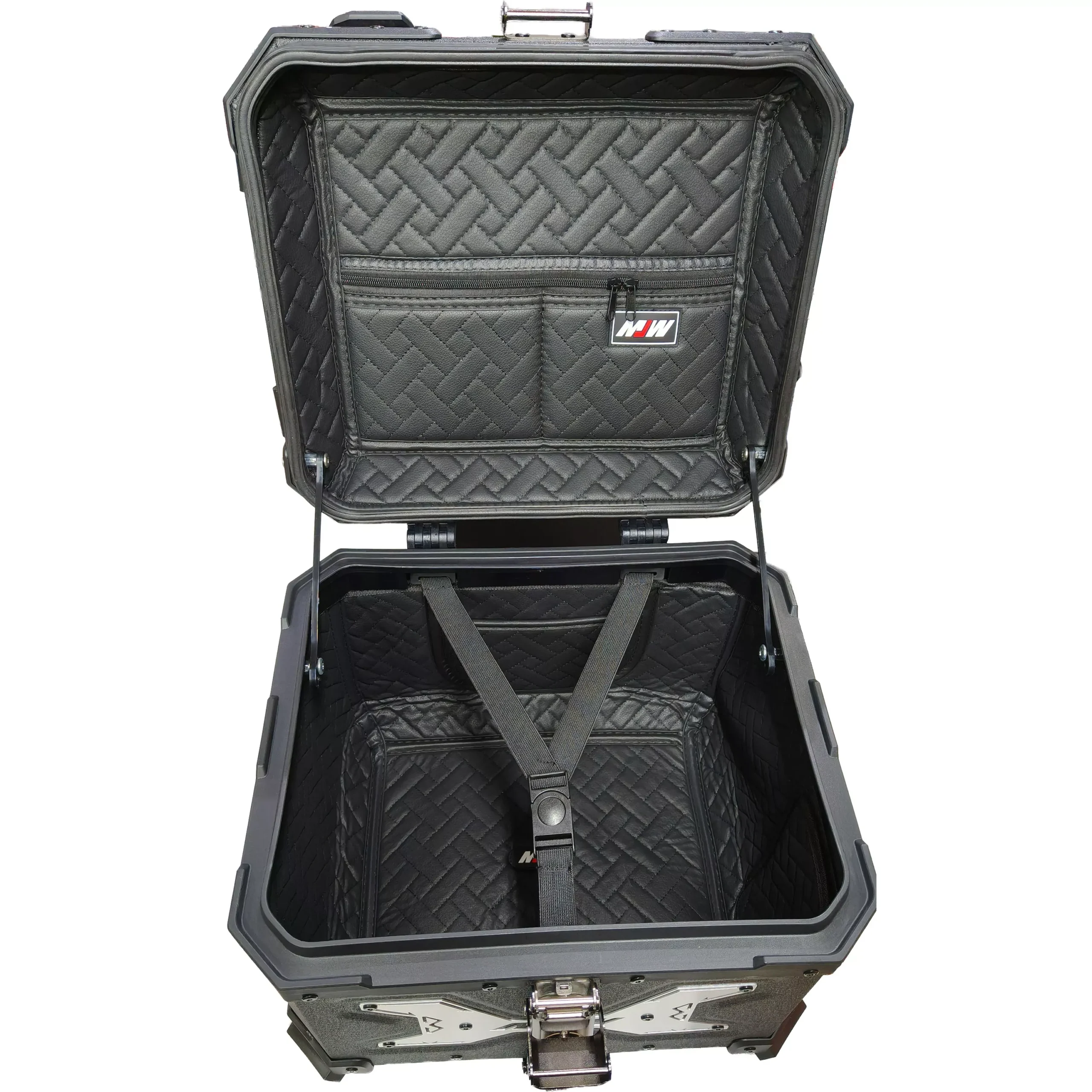 Baul Desmontable Aluminio 45L - Negro Cruz - Imagen 6