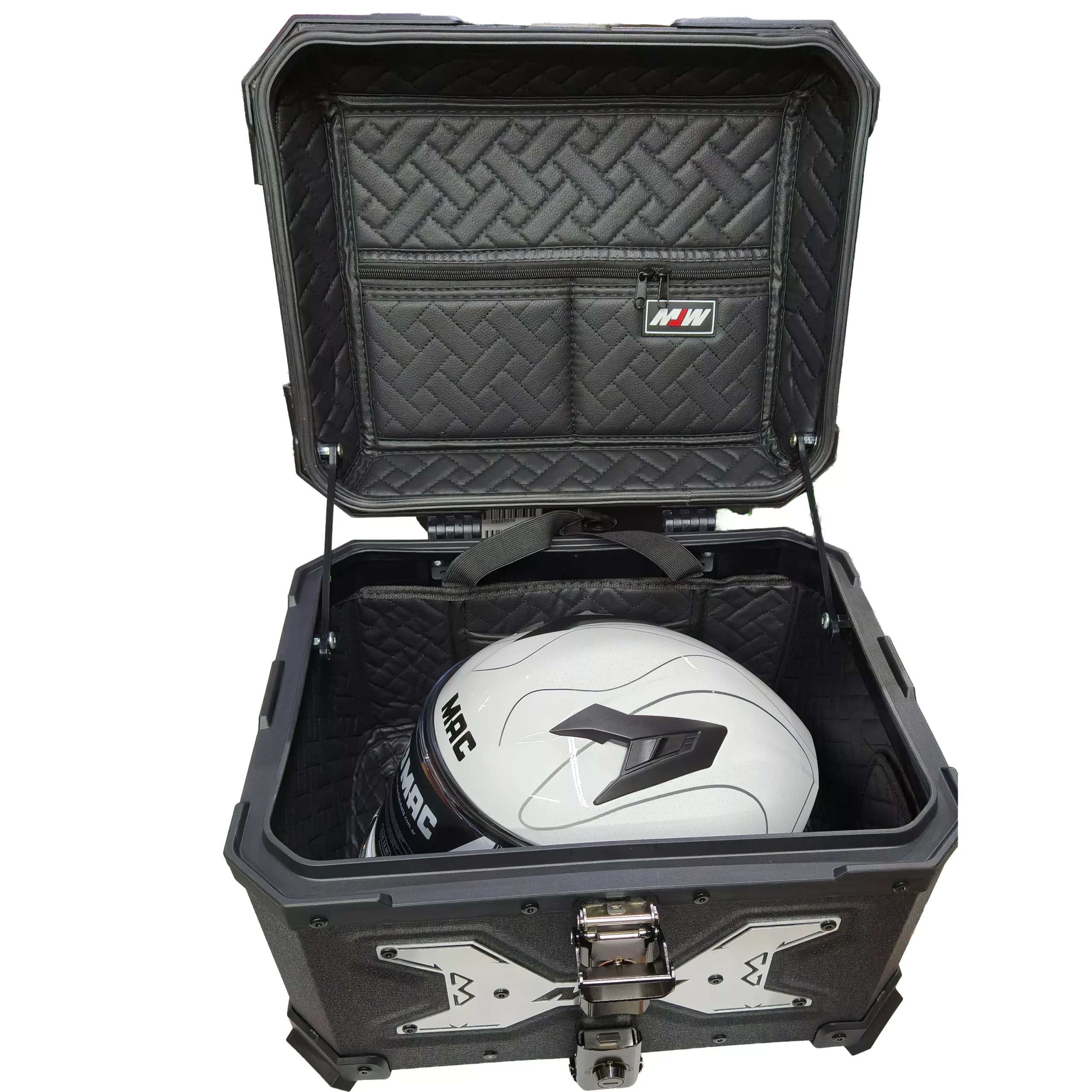 Baul Desmontable Aluminio 45L - Negro Cruz - Imagen 8