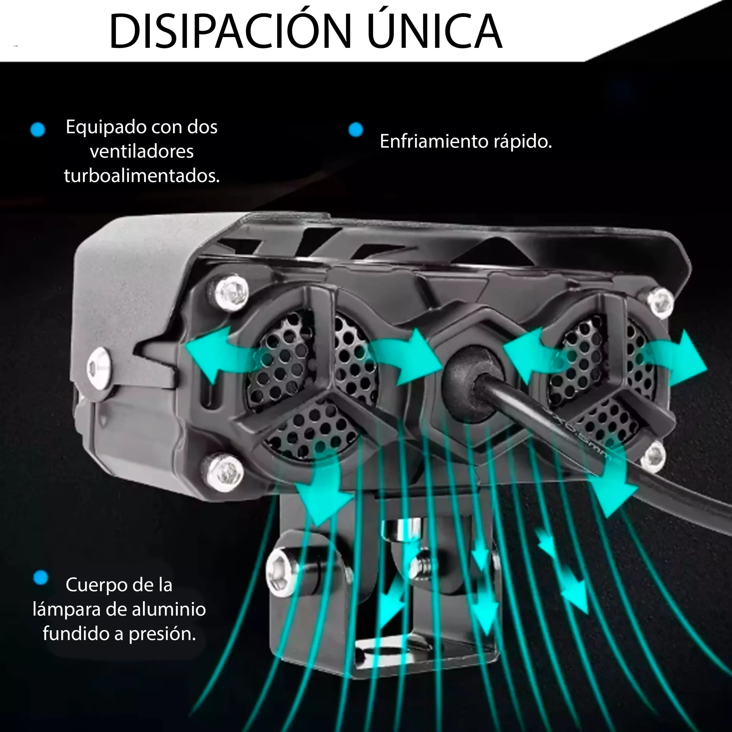 Kit X 2 Faros Led Auxiliar - 3 Lupa - Imagen 3