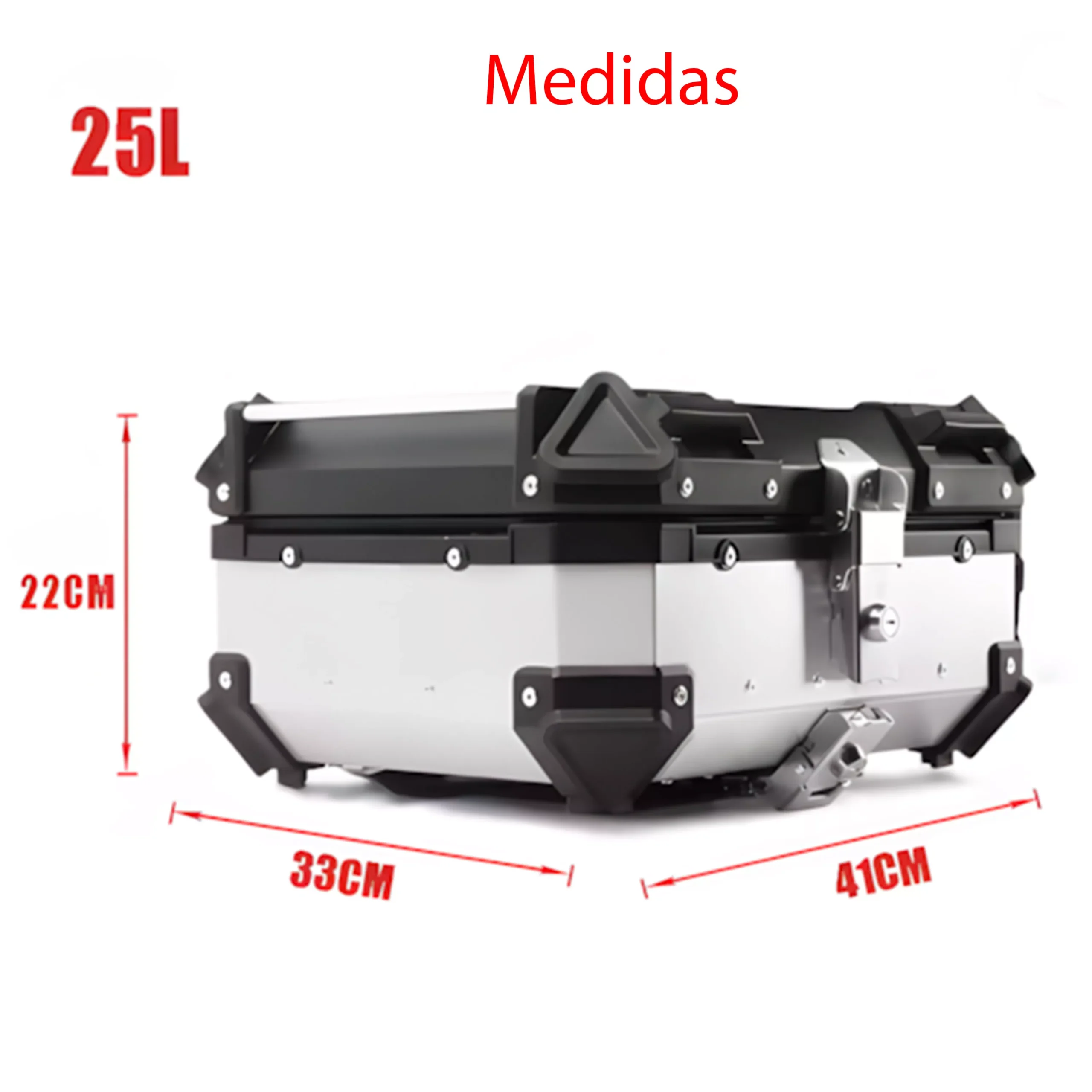 Baul Desmontable Aluminio 28L - Negro - Imagen 11