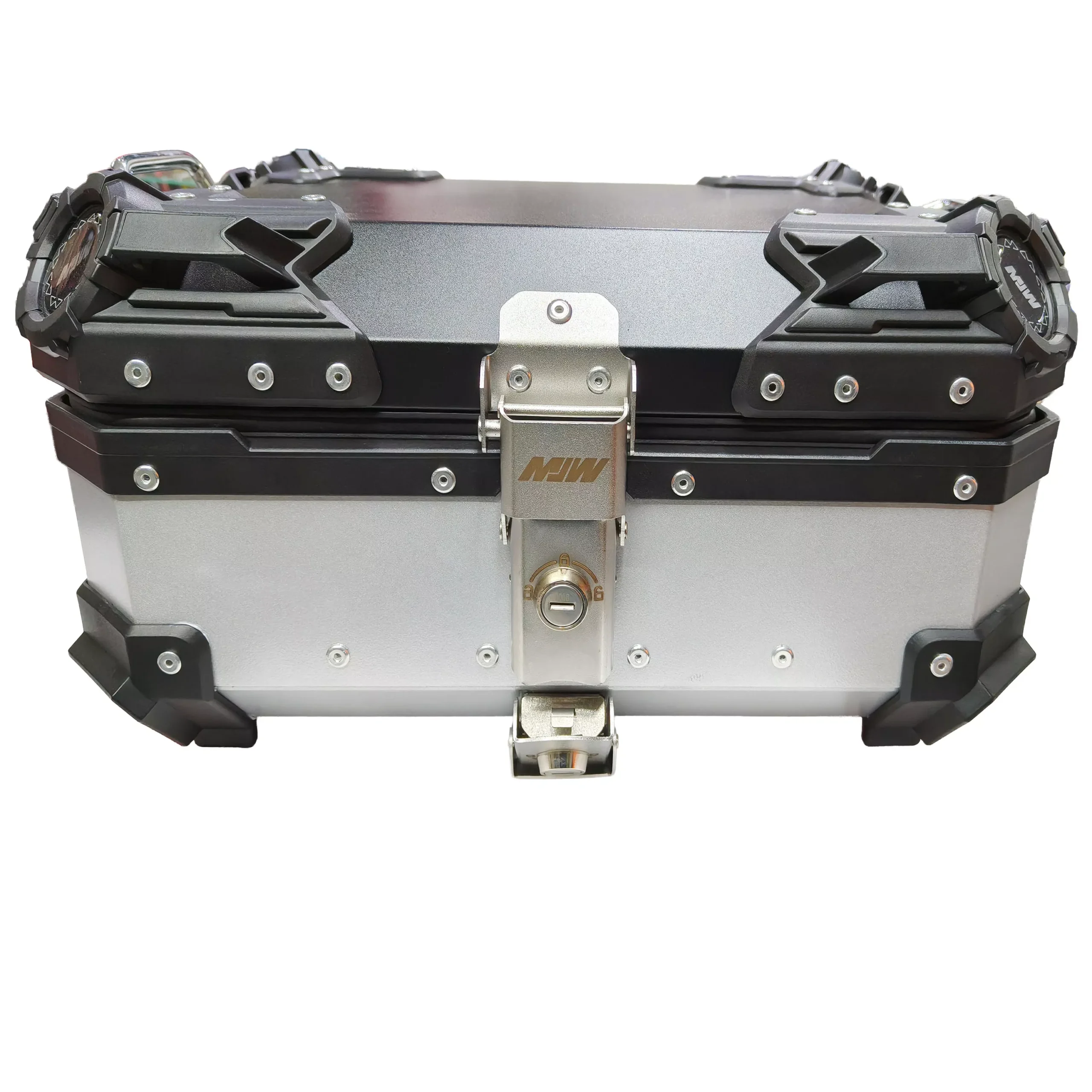 Baul Desmontable Aluminio 28L - Negro/Plata