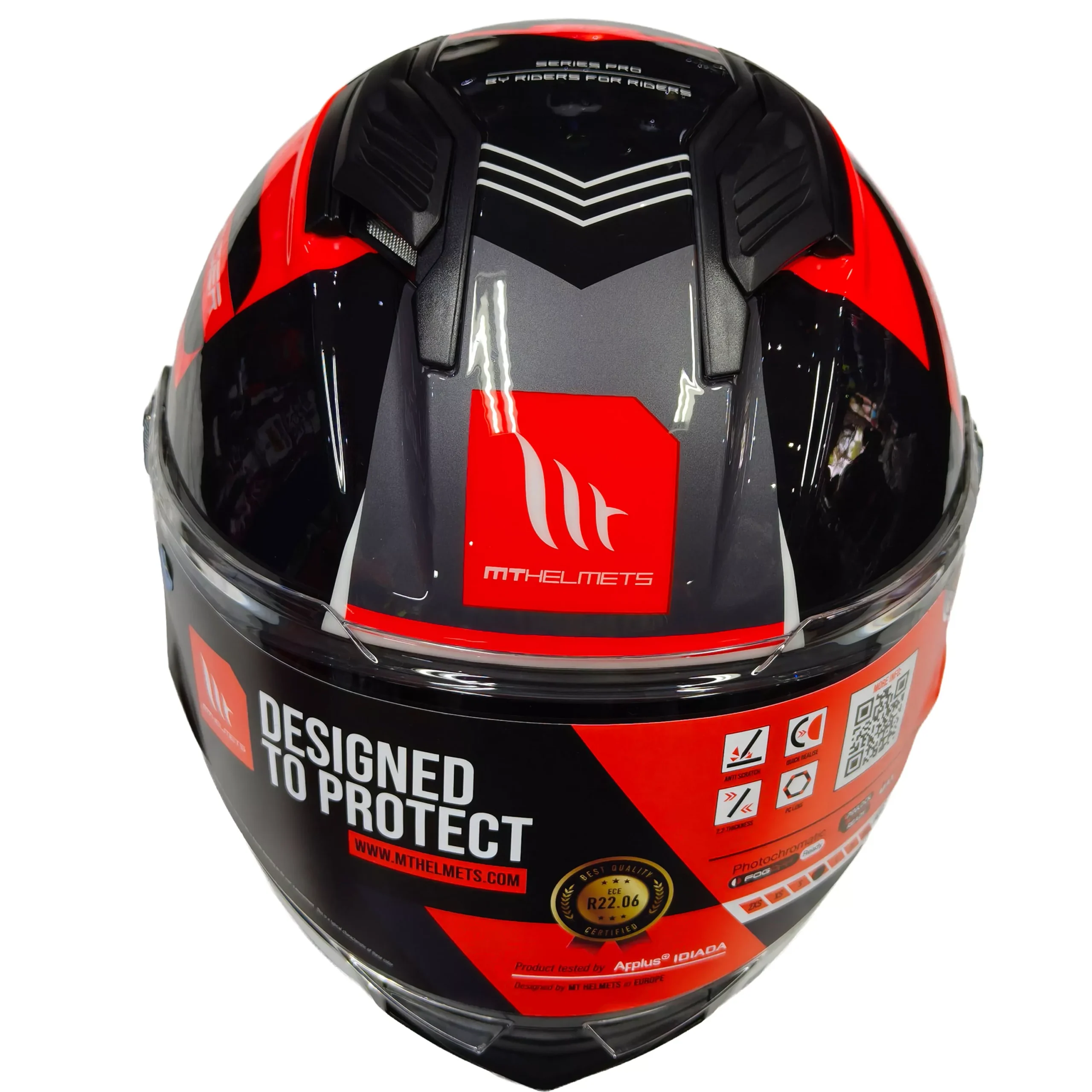 Casco MT STINGER 2 Tron - Rojo - Imagen 4