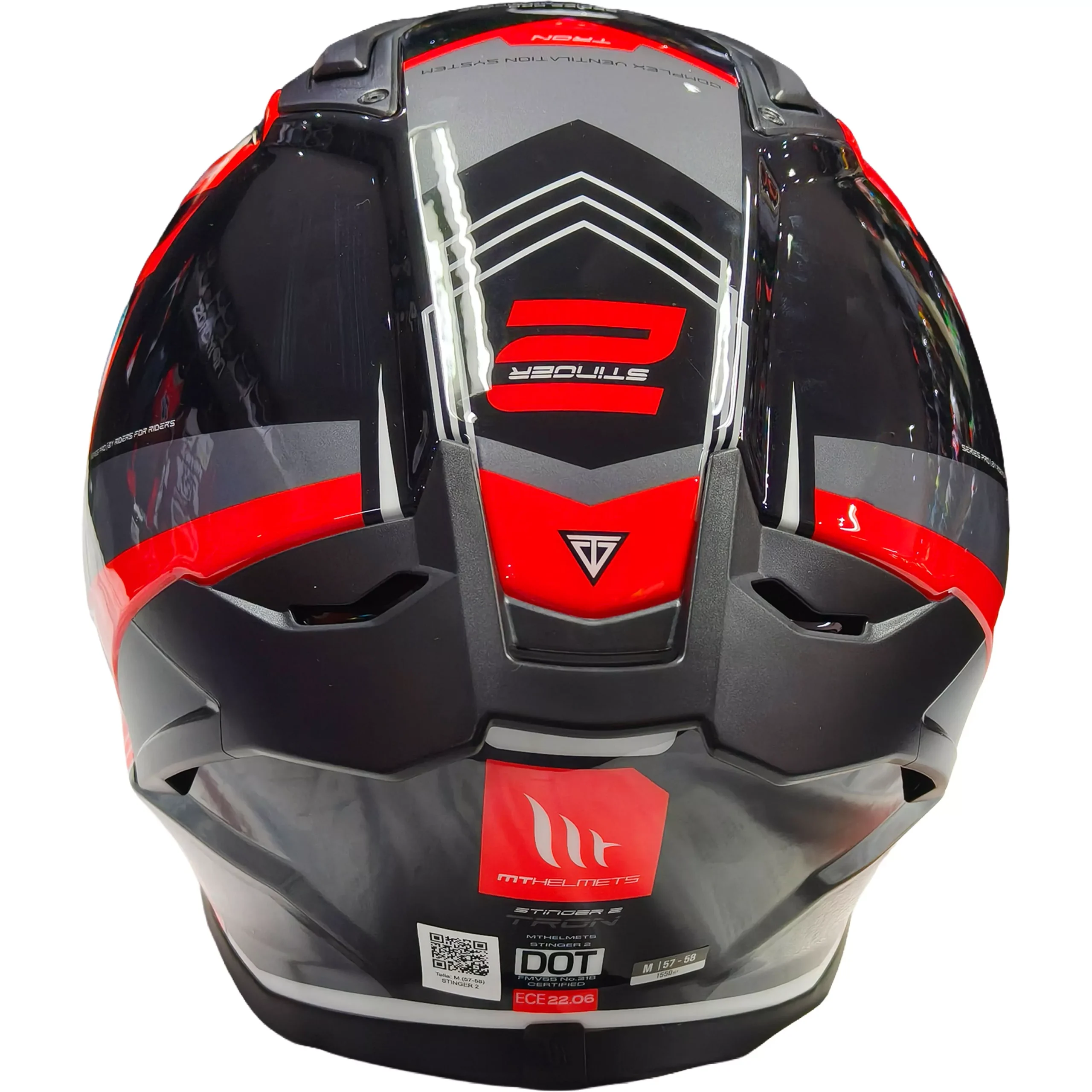 Casco MT STINGER 2 Tron - Rojo - Imagen 5