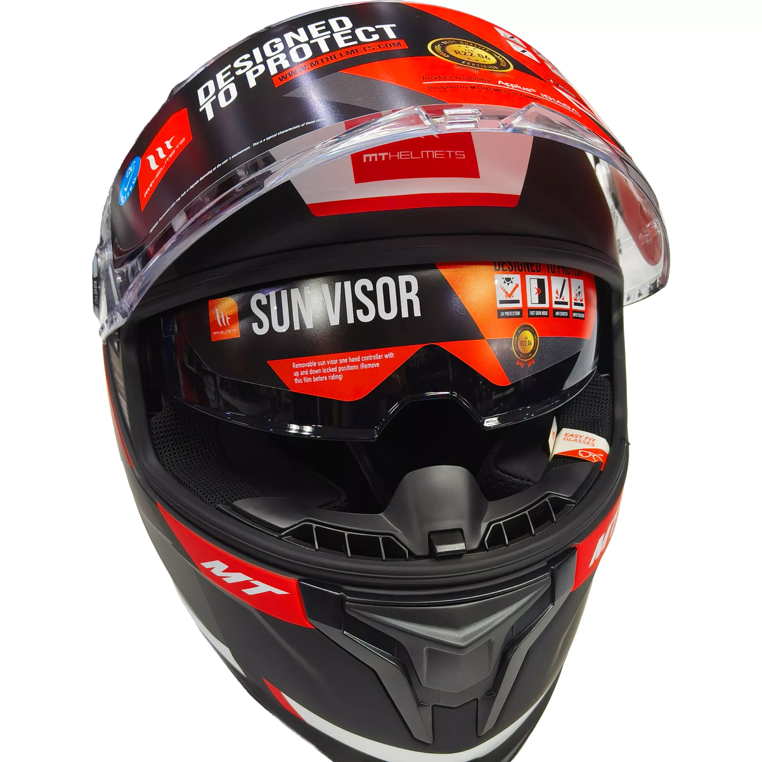 Casco MT Braker SV CHENTO - Rojo - Imagen 4