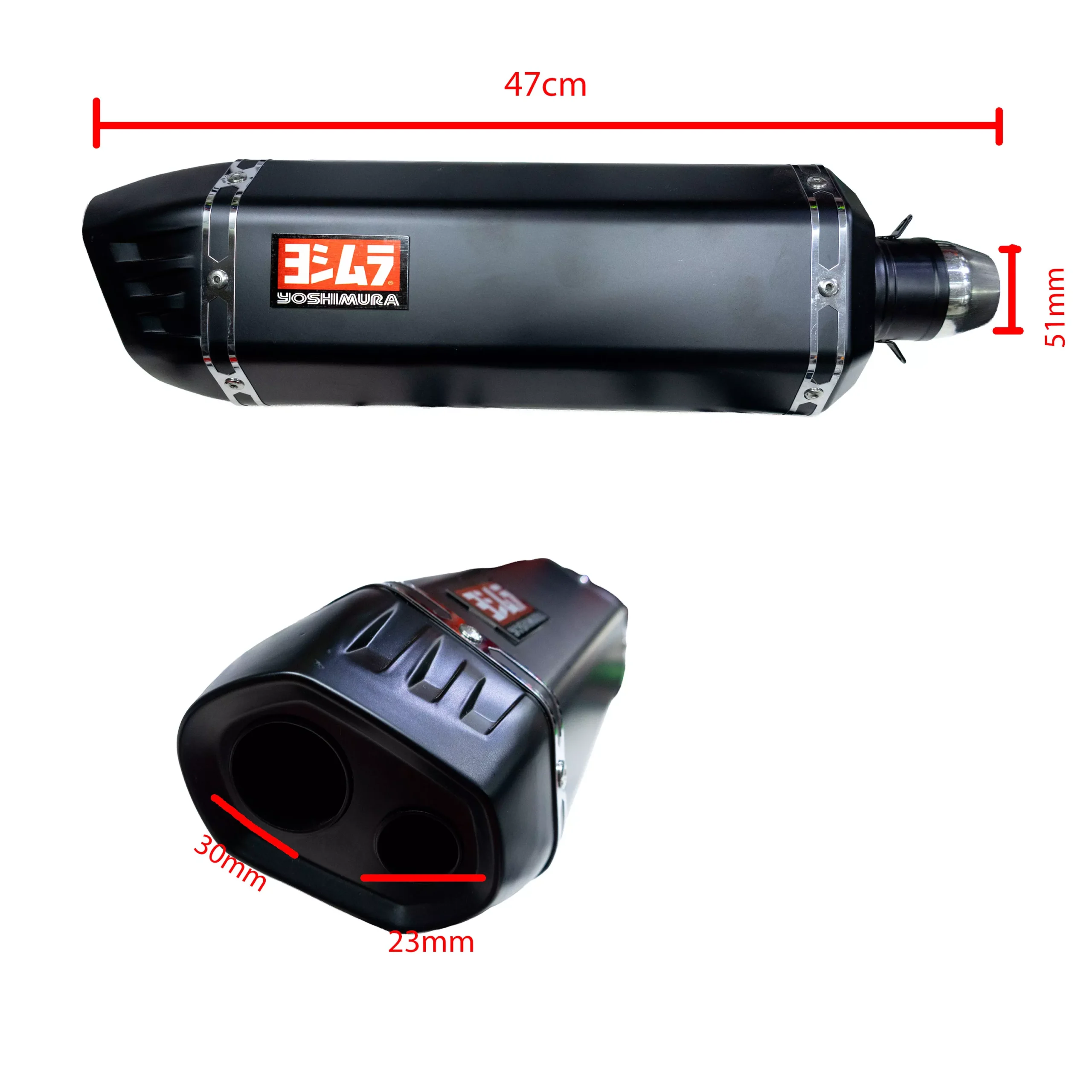Escape Yoshimura - Doble Salida - 47 CM - Negro - Imagen 5