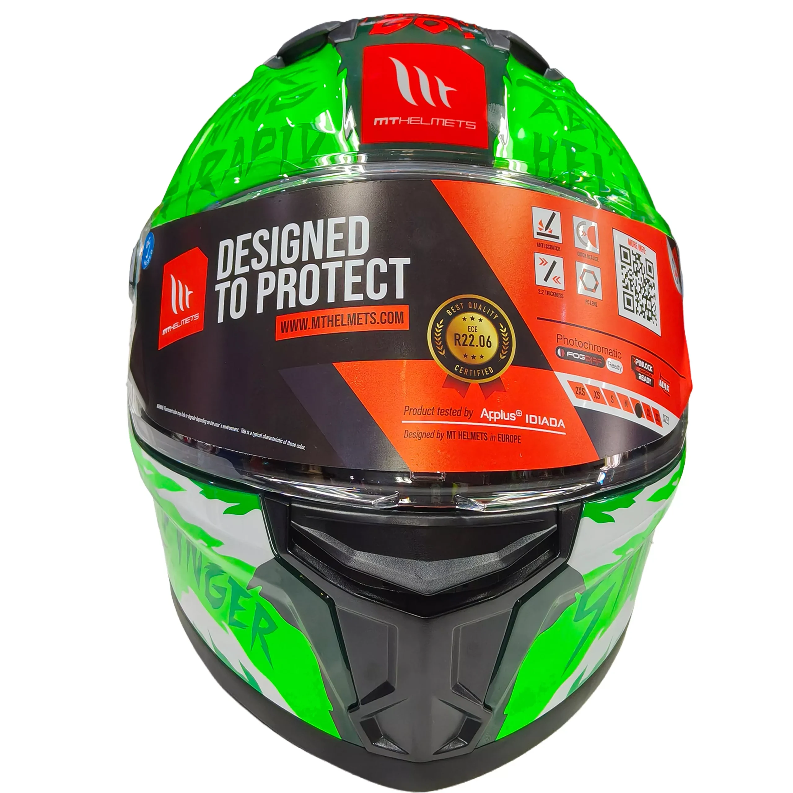 Casco MT STINGER 2 Ardent - Verde - Imagen 2