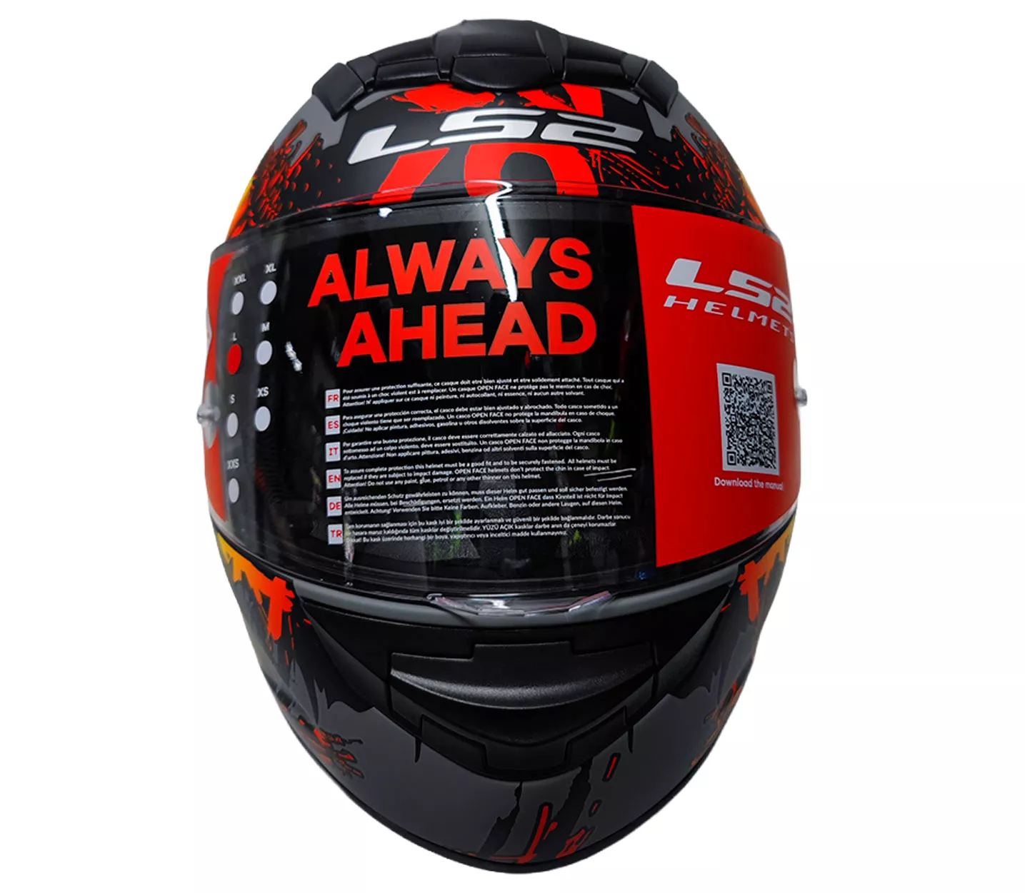 Casco Ls2 352 Rookie DEMON - Gris - Imagen 2