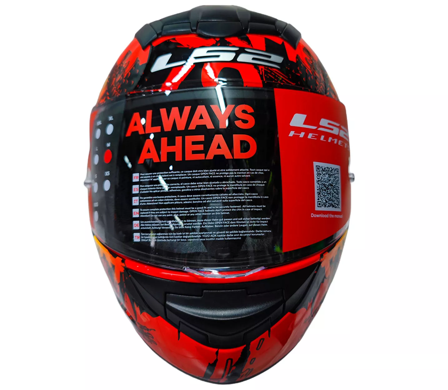 Casco Ls2 352 Rookie DEMON - Rojo - Imagen 5