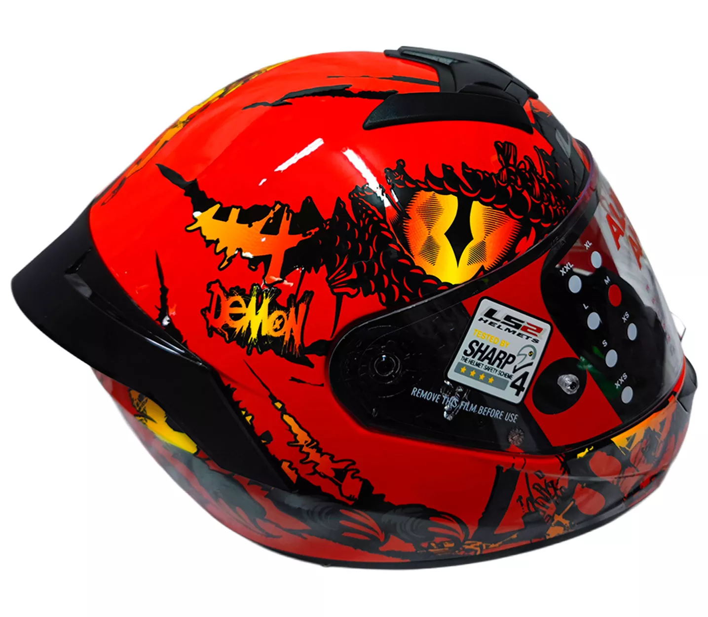 Casco Ls2 352 Rookie DEMON - Rojo - Imagen 6