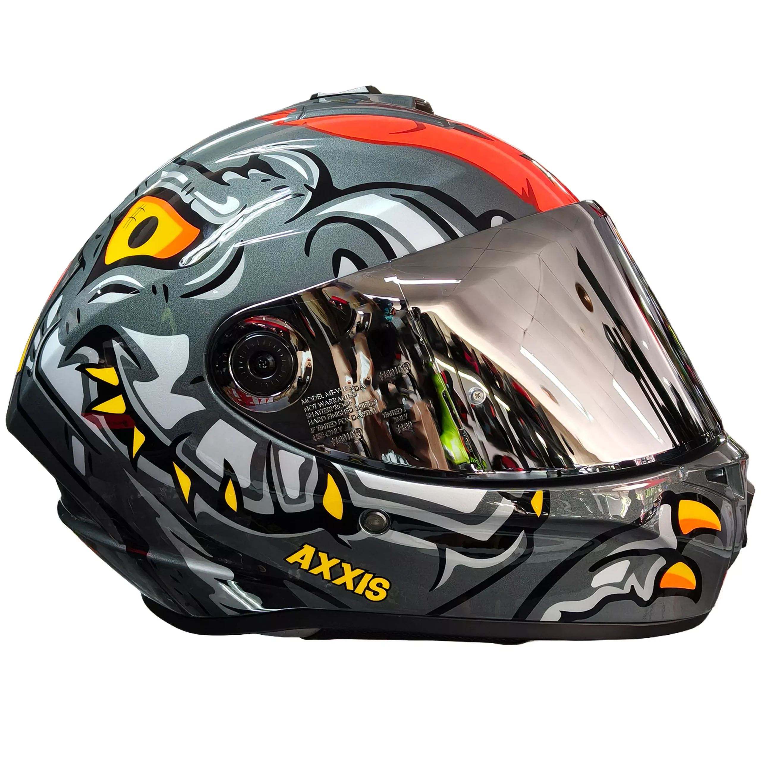 Casco Axxis Draken Dinotoon - Gris
