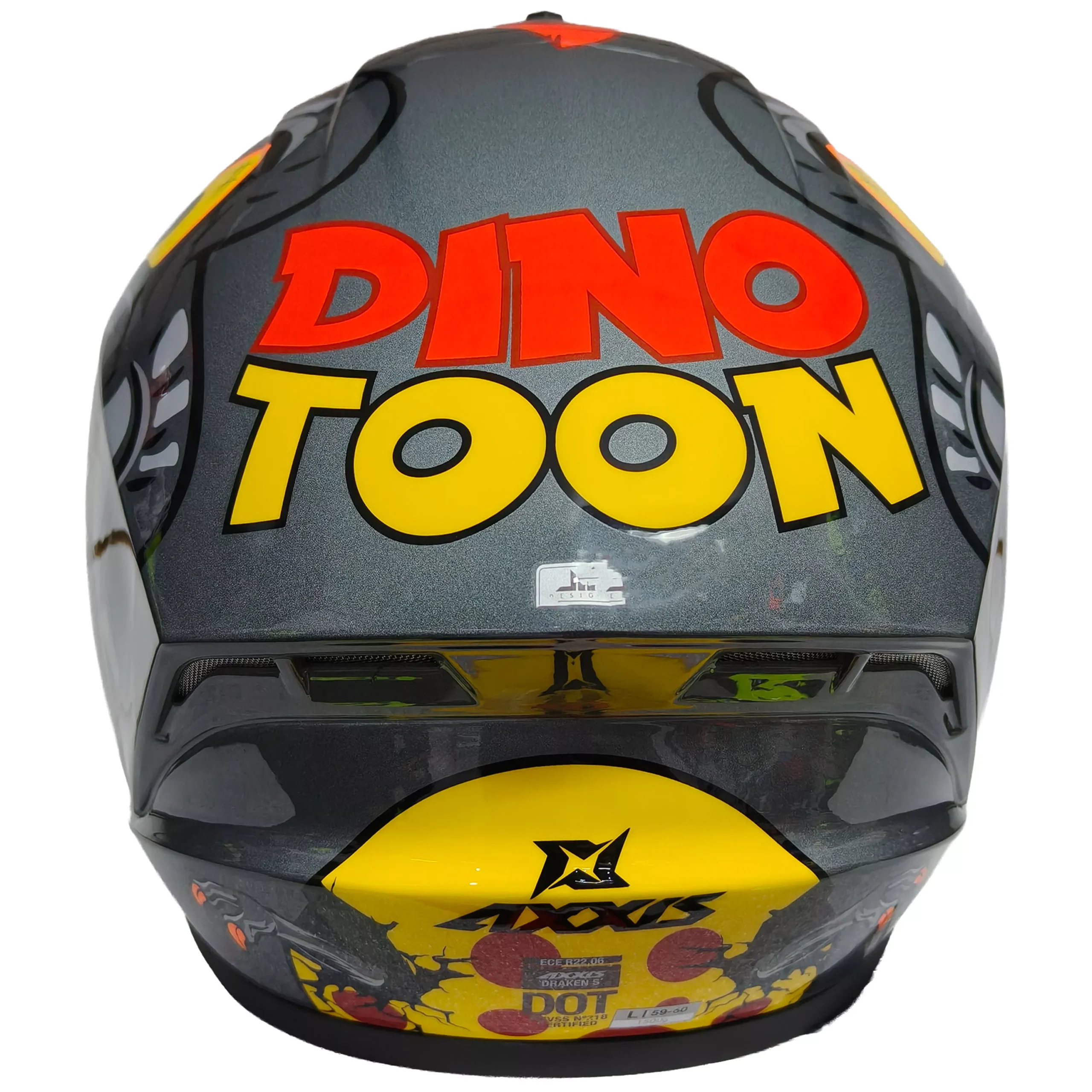 Casco Axxis Draken Dinotoon - Gris - Imagen 4