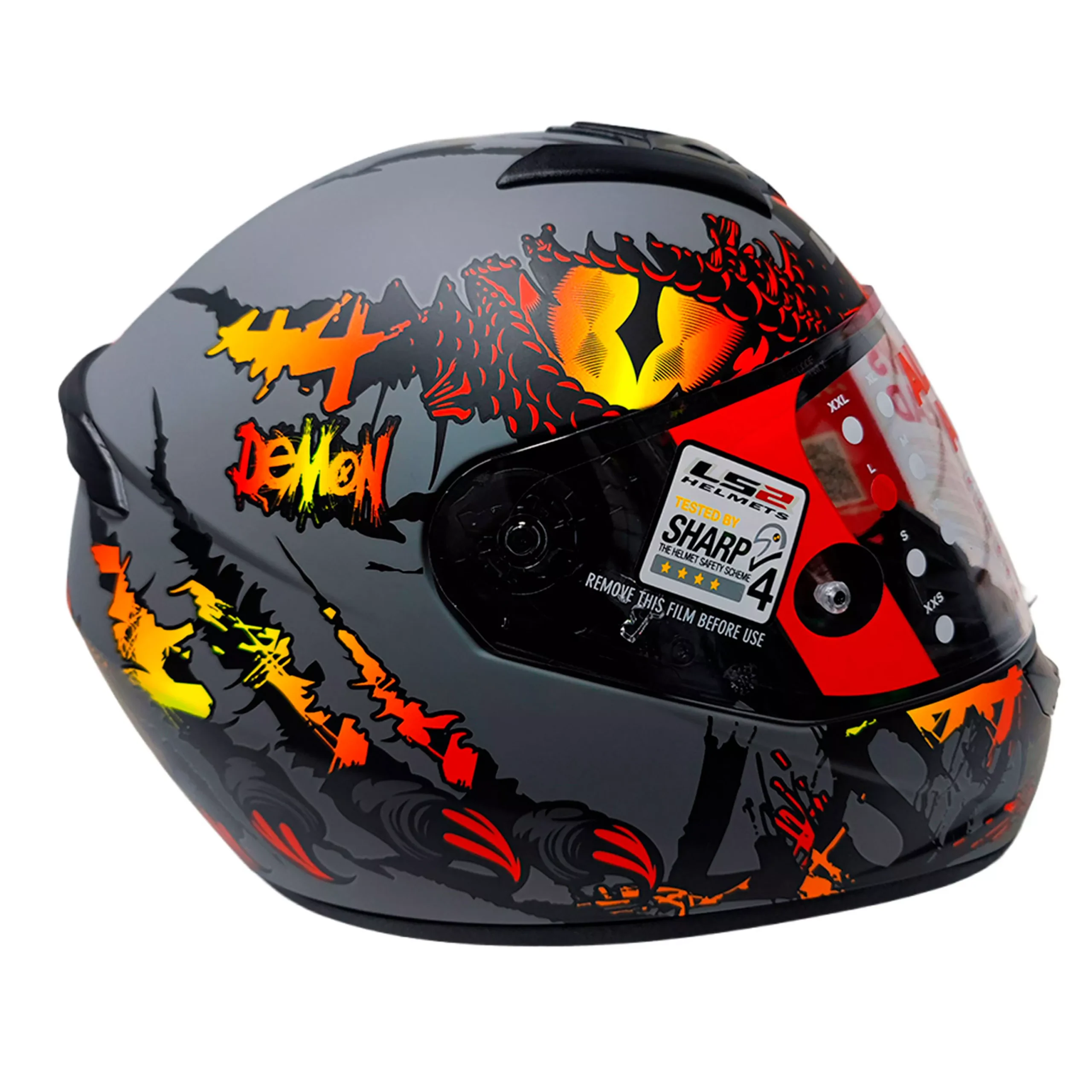 Casco Ls2 352 Rookie DEMON - Gris