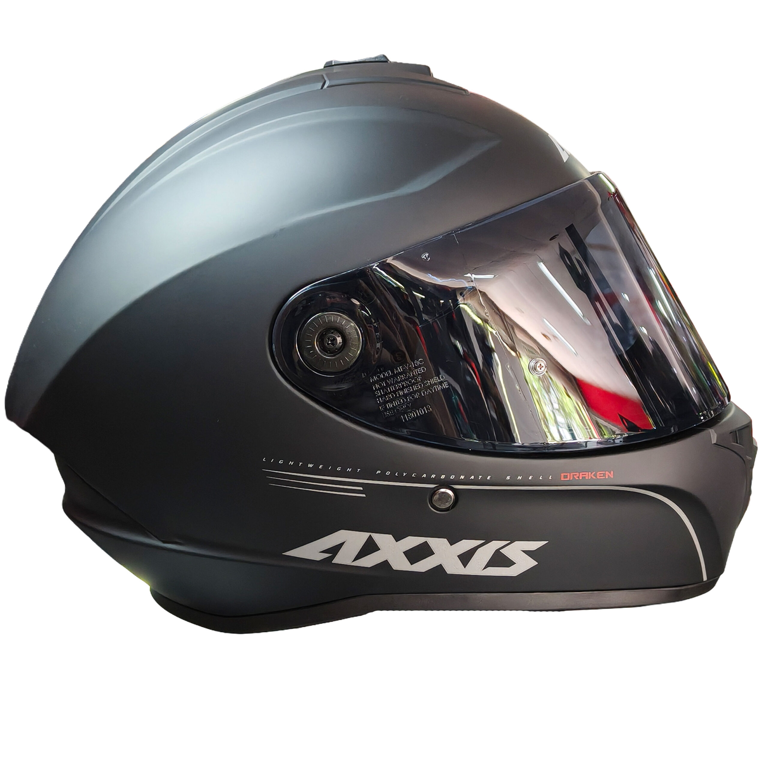 Casco Axxis Draken Mate- Negro