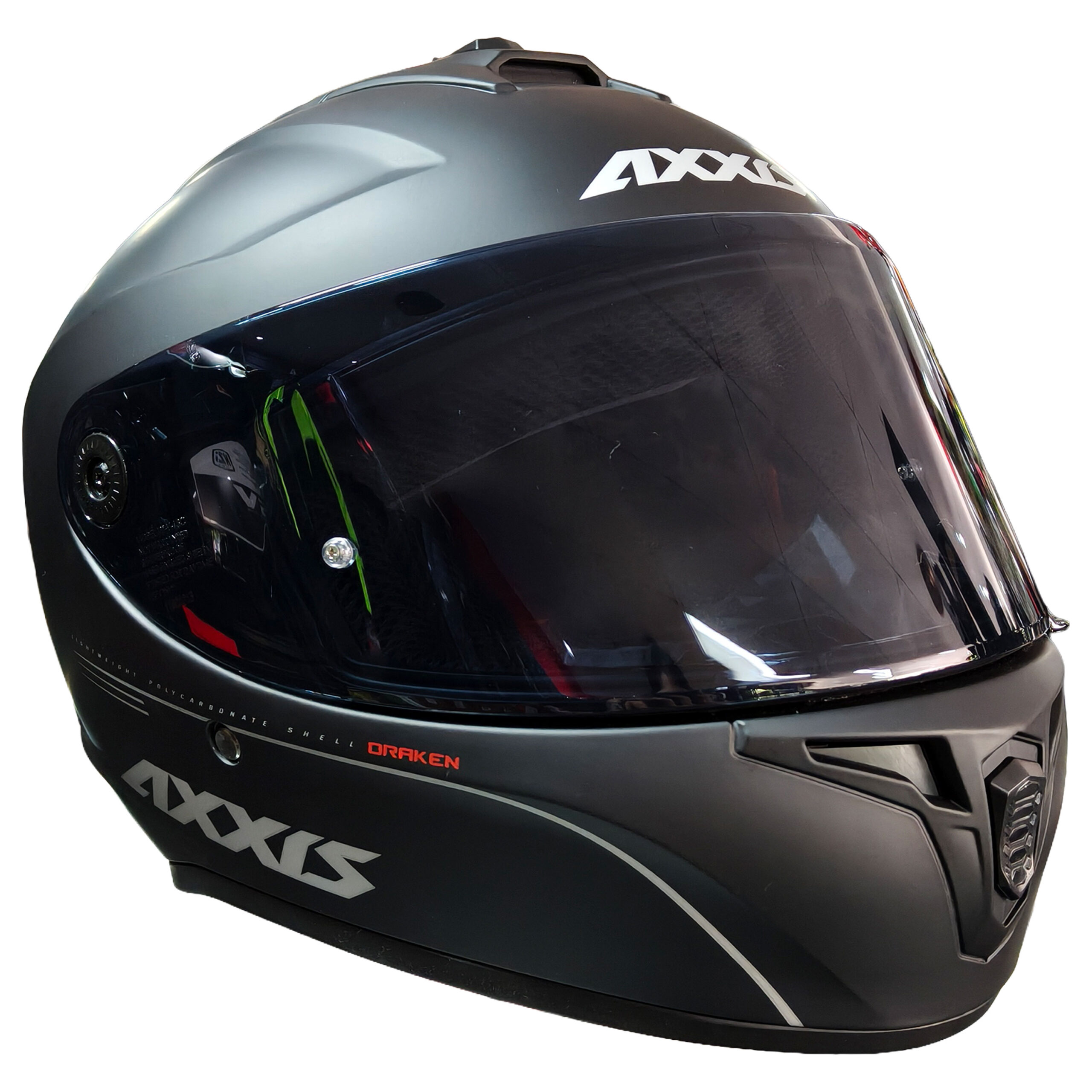 Casco Axxis Draken Mate- Negro - Imagen 3