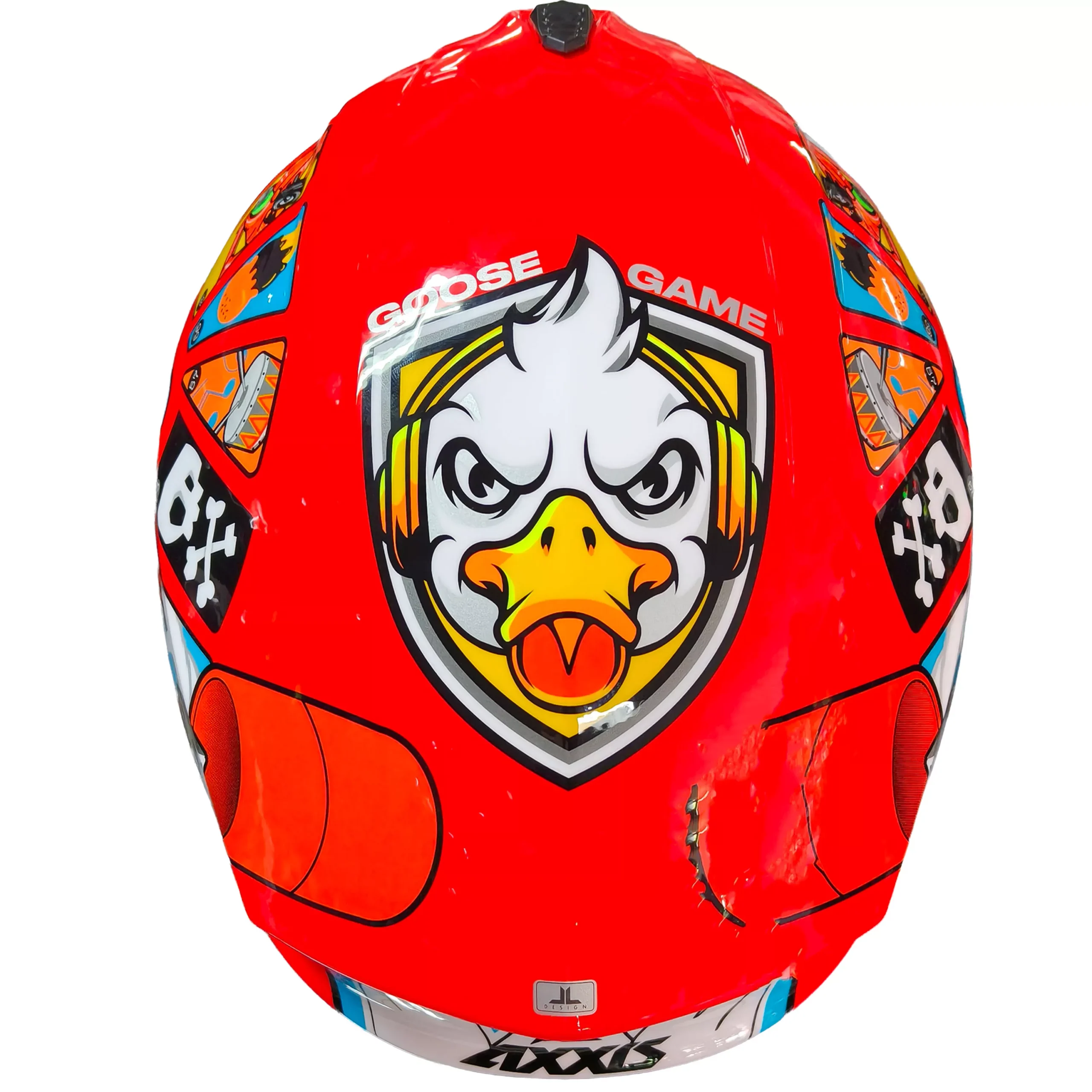 Casco Axxis Draken Goose Game Rojo - Imagen 3