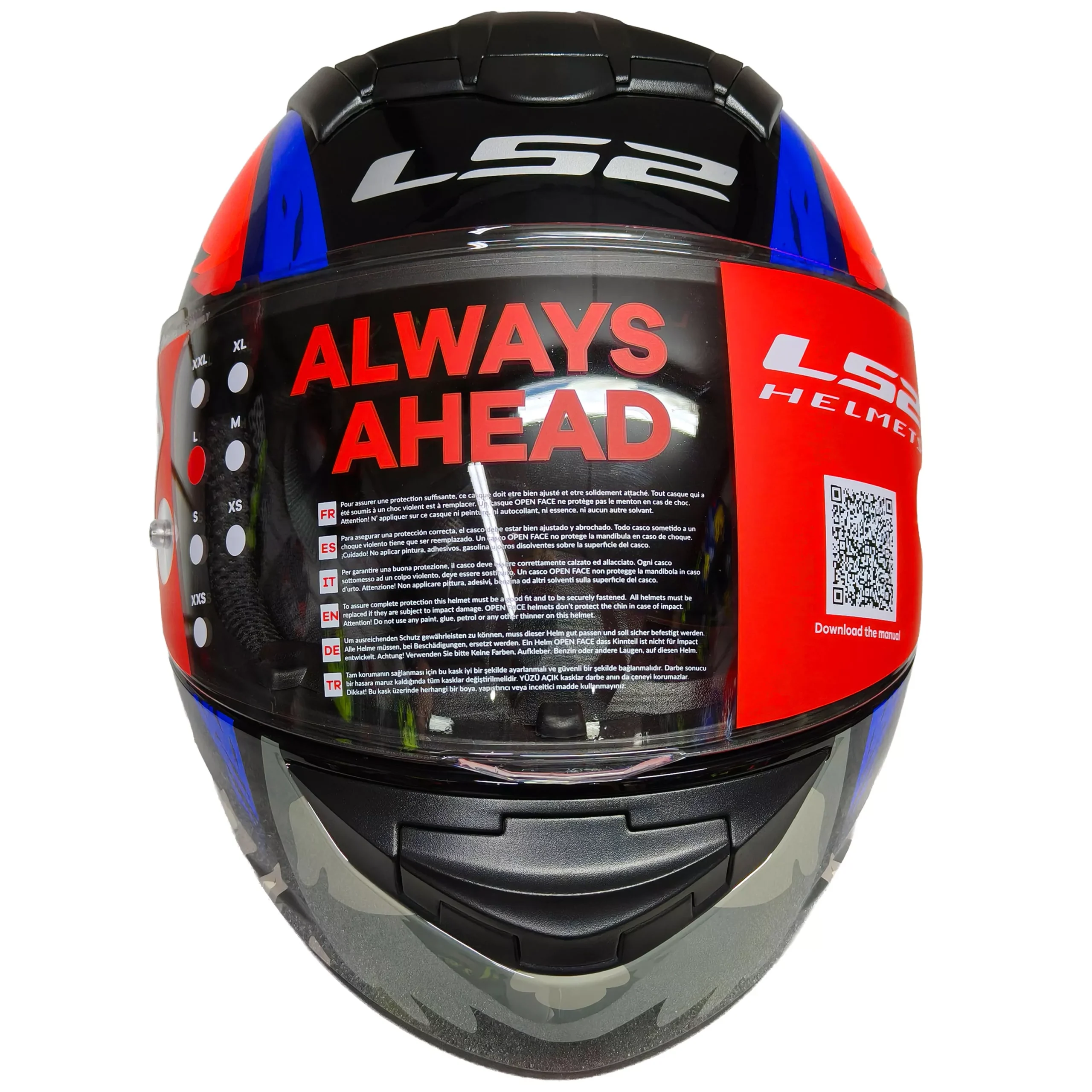 Casco Ls2 352 Rookie Weiler Azul - Imagen 6