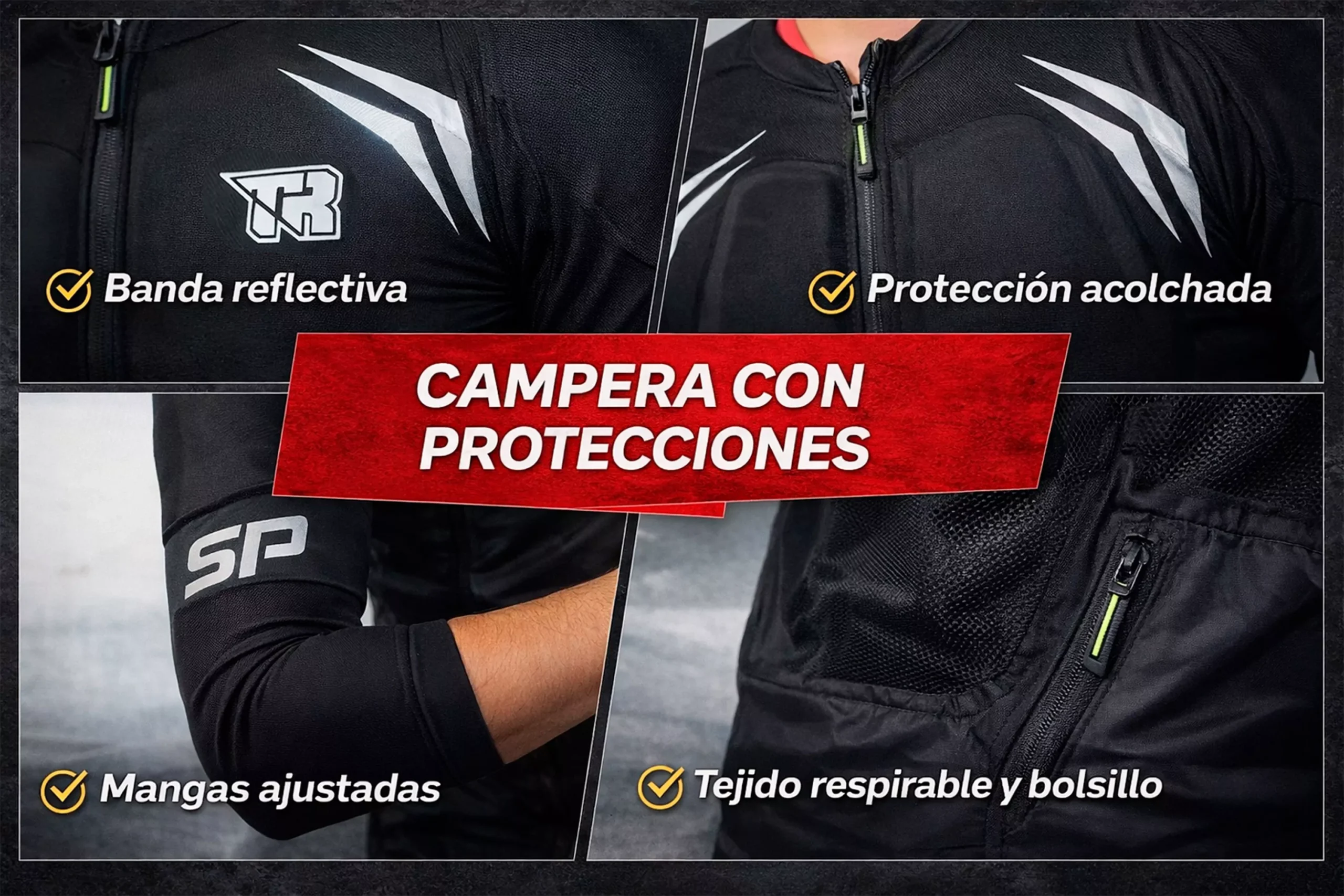 Pechera/Campera con protecciones Motocross - TR - Imagen 7
