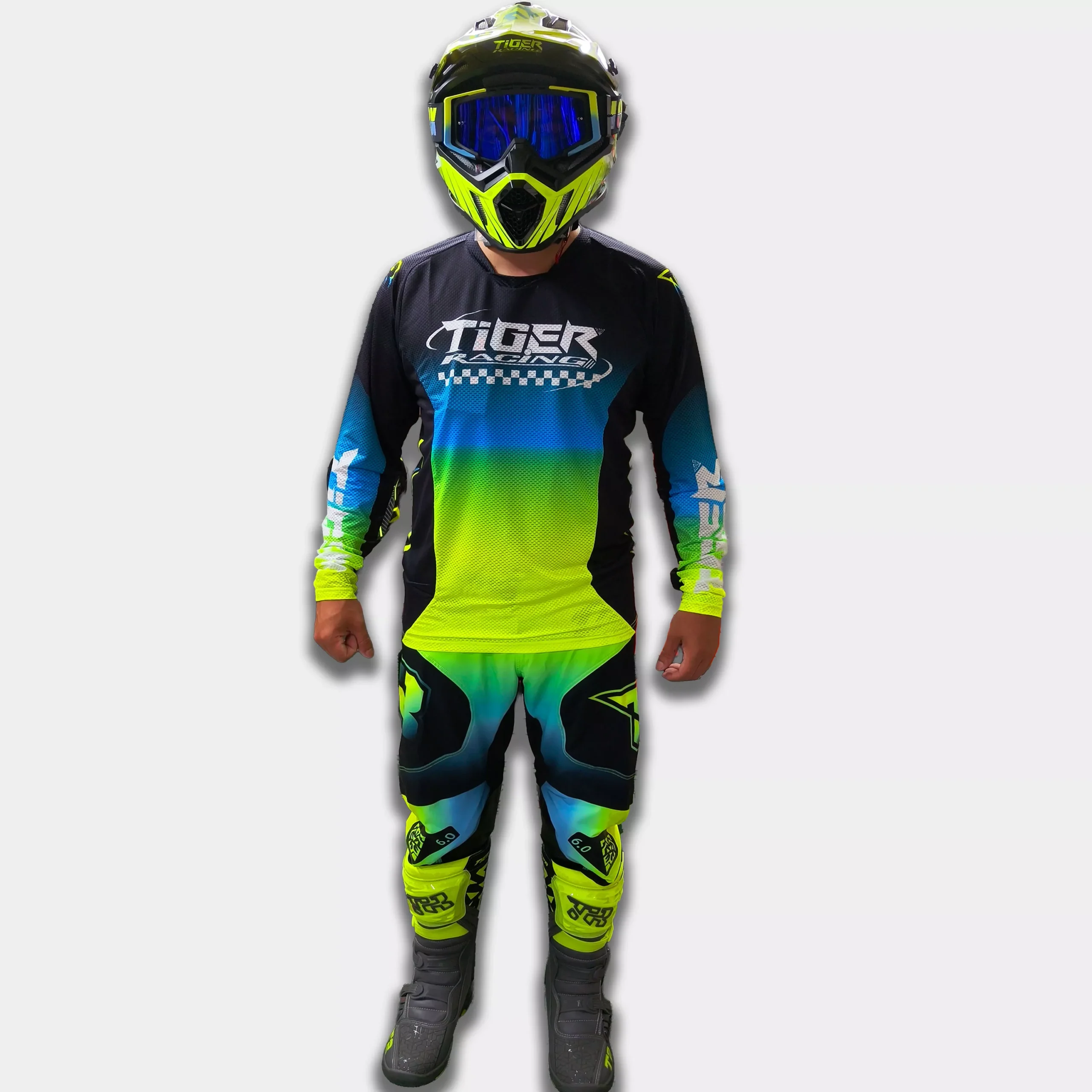 Conjunto Motocross Tiger Racing - Fluor - Imagen 3