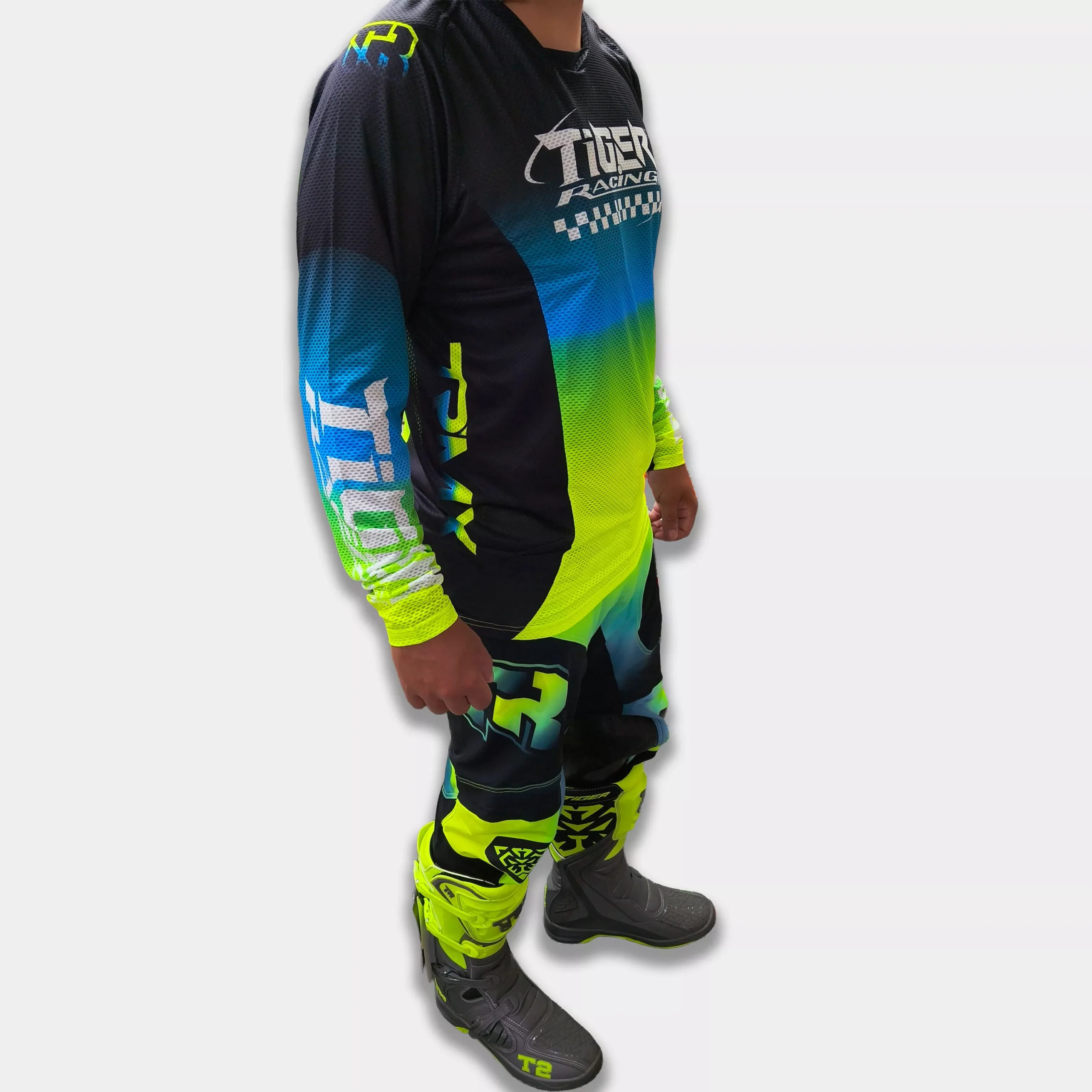 Conjunto Motocross Tiger Racing - Fluor - Imagen 8