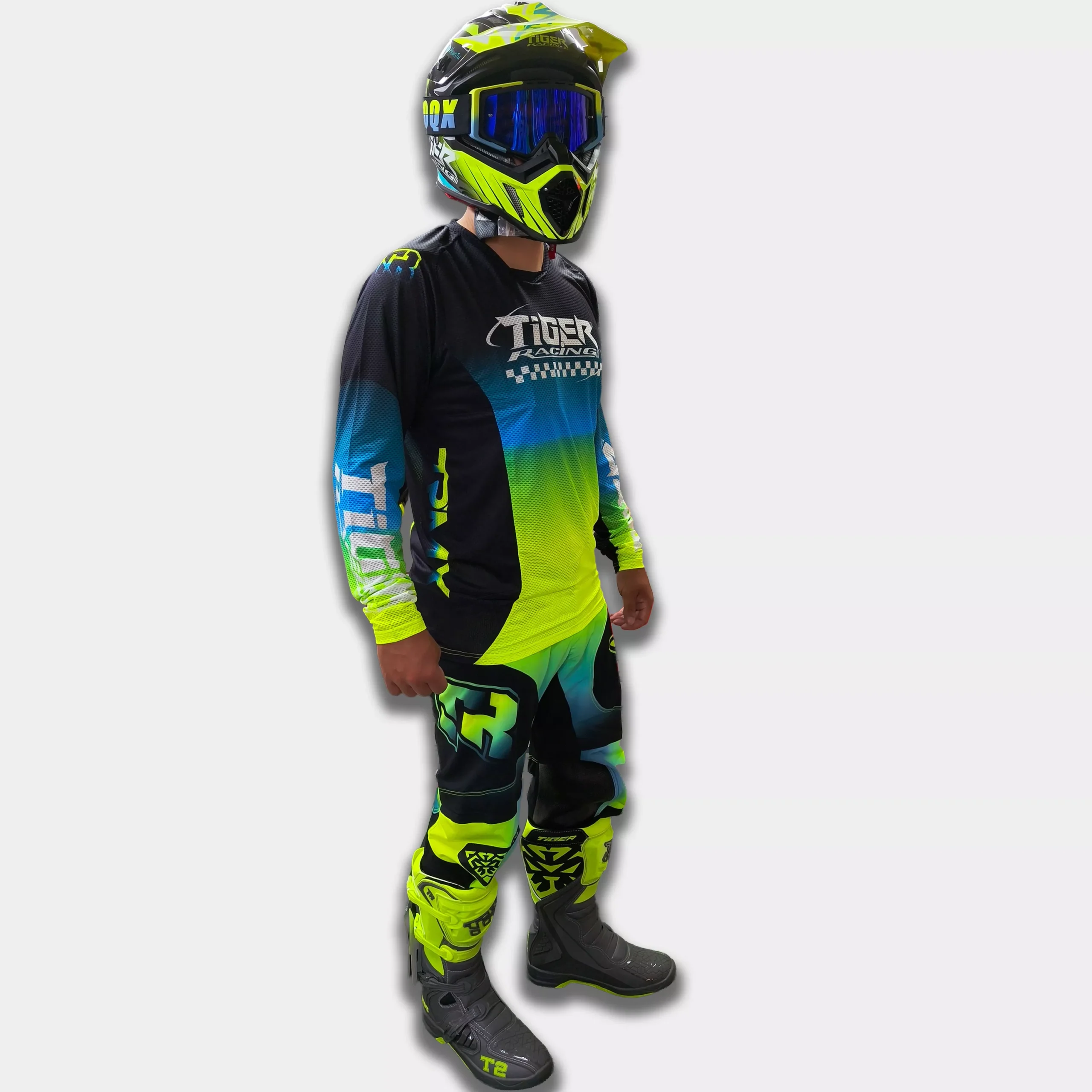 Conjunto Motocross Tiger Racing - Fluor - Imagen 2