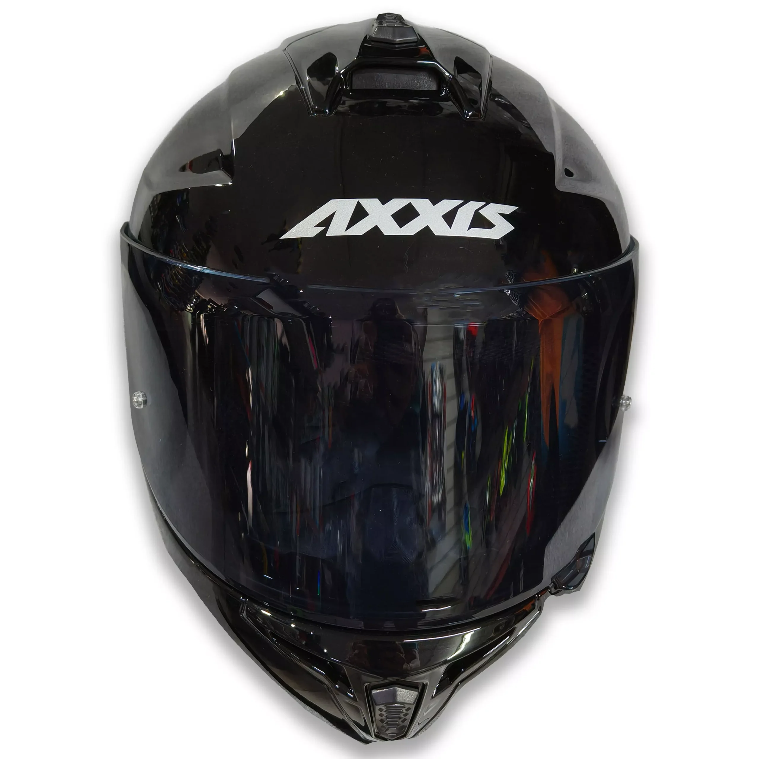 Casco Axxis Draken Negro Brillo - Imagen 3