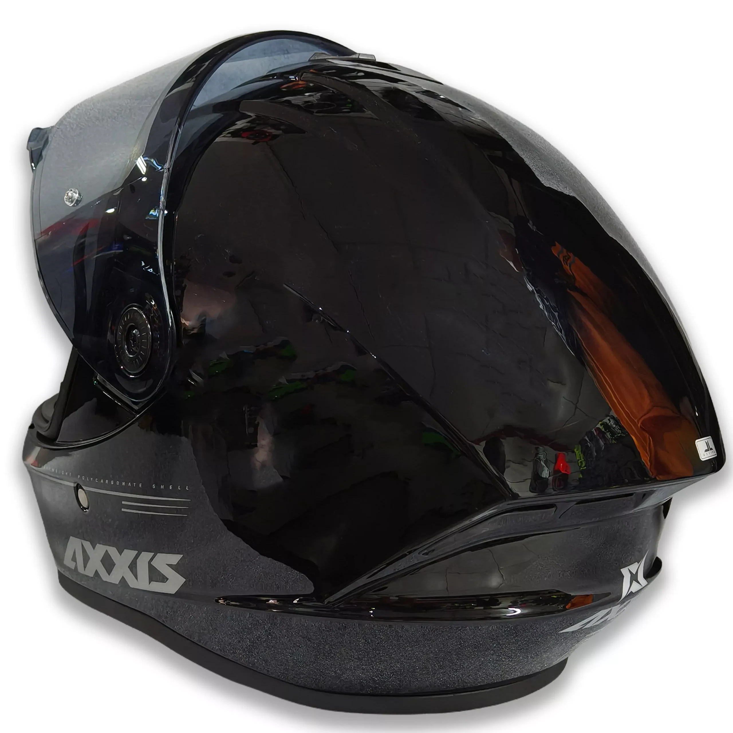 Casco Axxis Draken Negro Brillo - Imagen 4